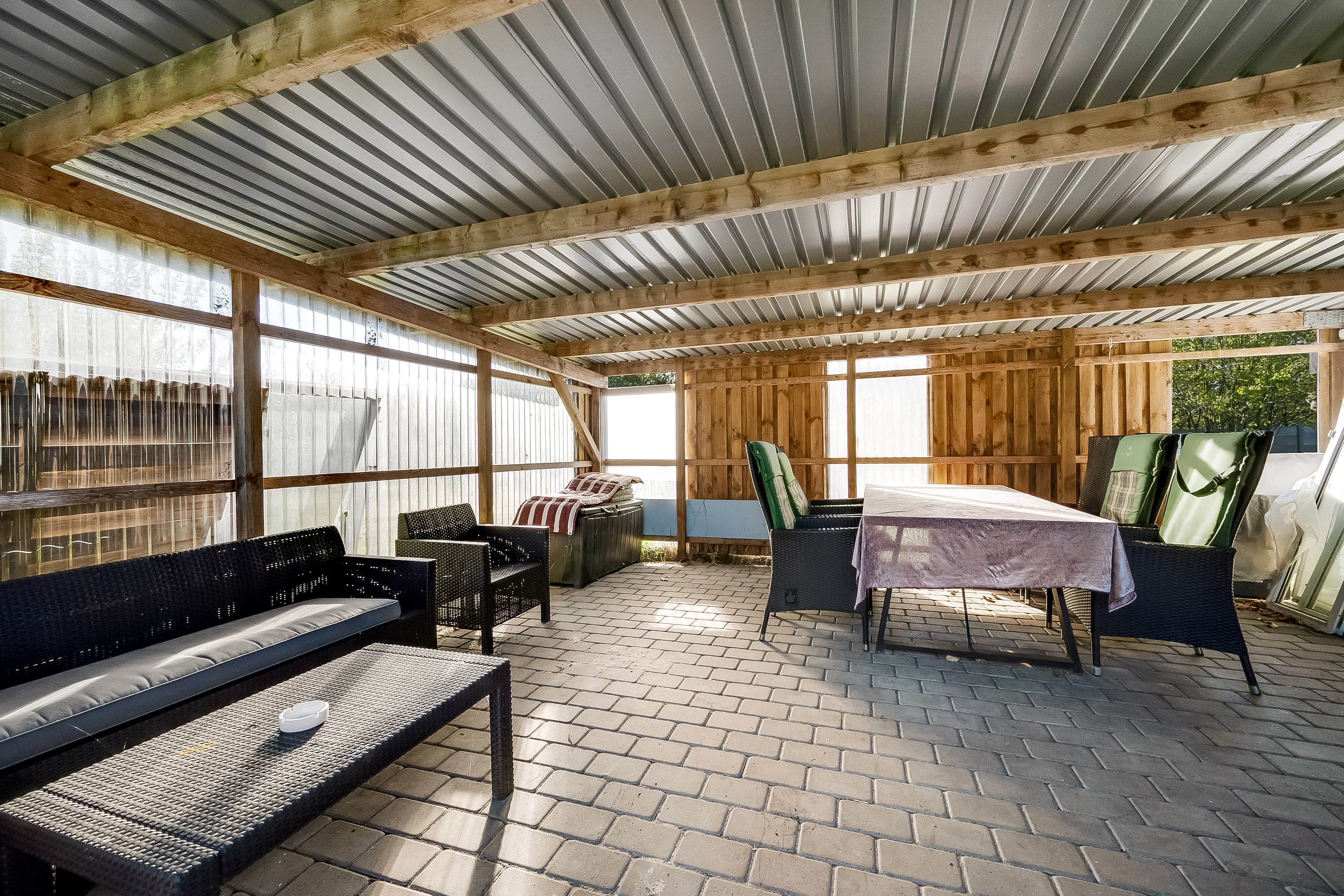 Fremhævet terrasse billede i fuldskærmstilstand. Billede af Vejlevej 119, Hoven, 6880 Tarm