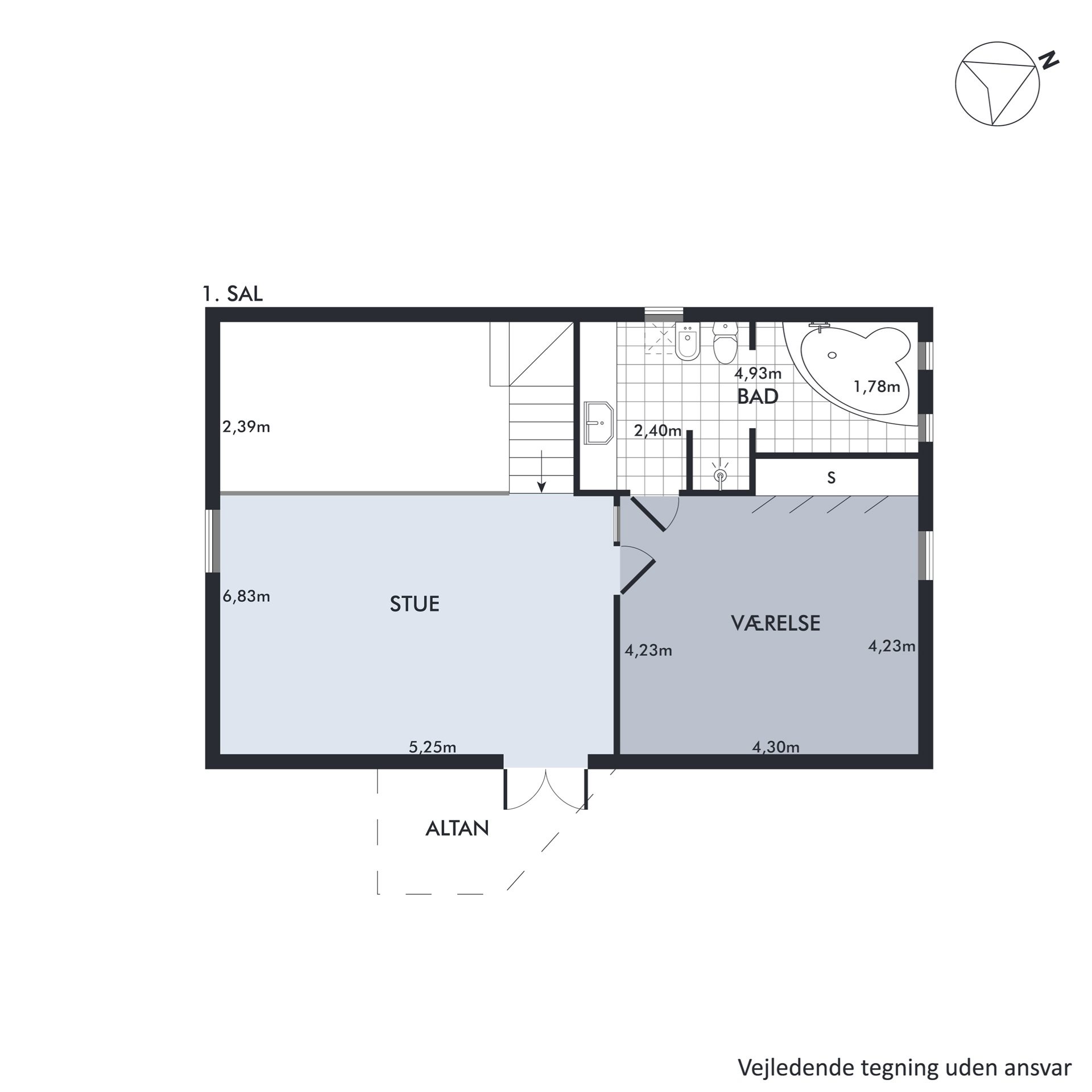 Plantegninger billede af Birkevej 15, 8240 Risskov