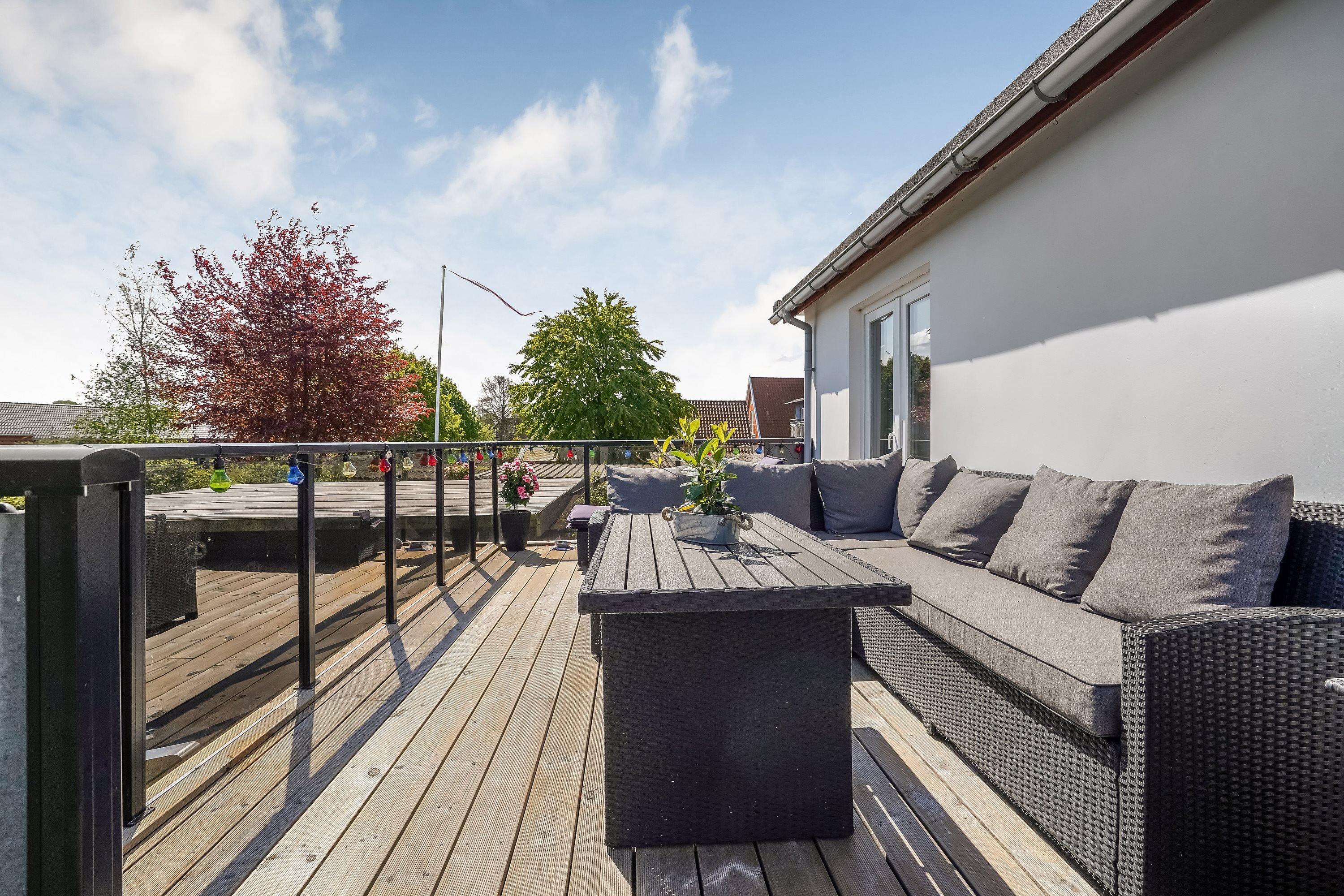 Fremhævet terrasse billede i fuldskærmstilstand. Billede af Kauslundevej 85, Kauslunde, 5500 Middelfart