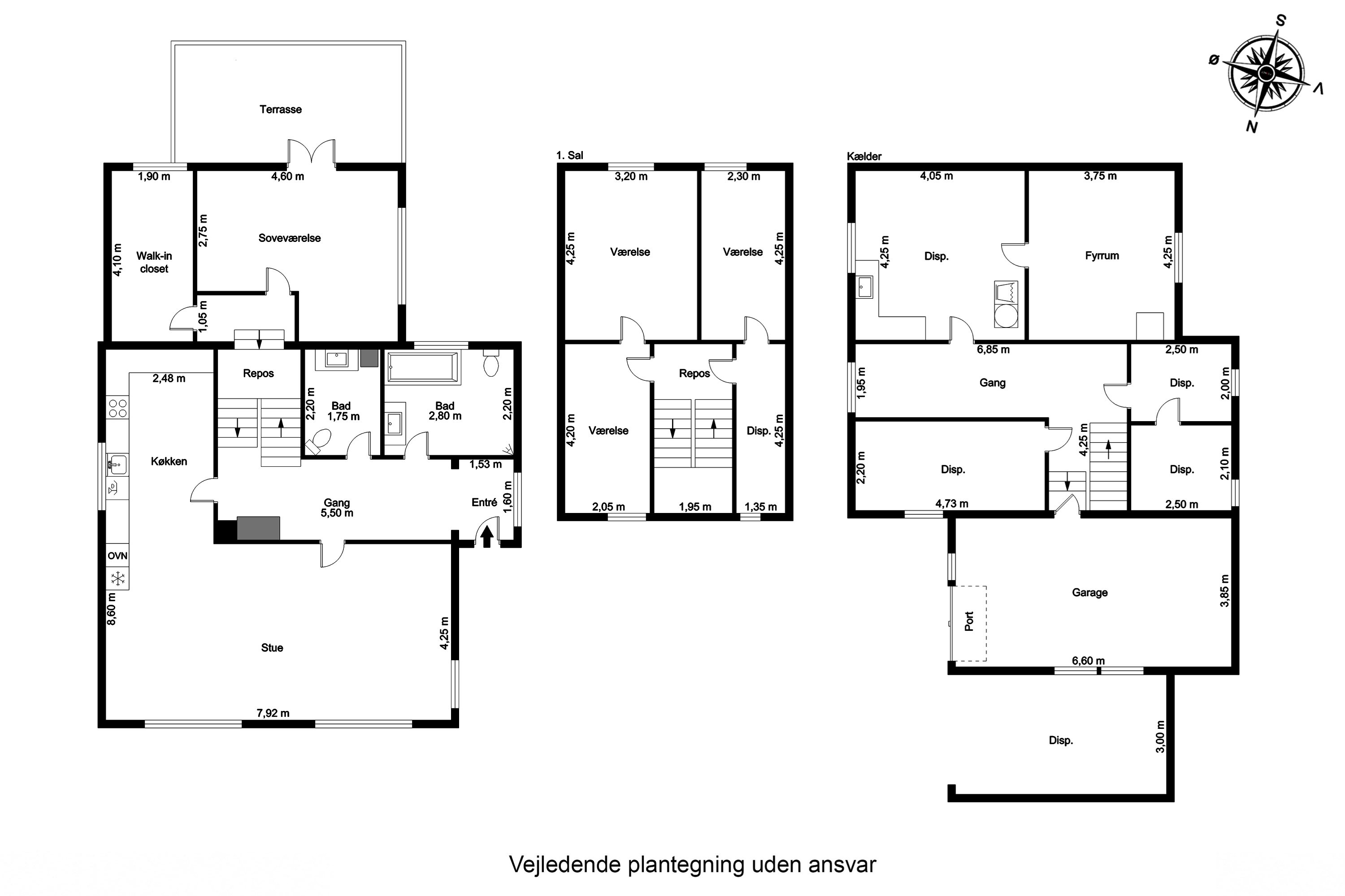 Plantegninger billede af Kauslundevej 85, Kauslunde, 5500 Middelfart