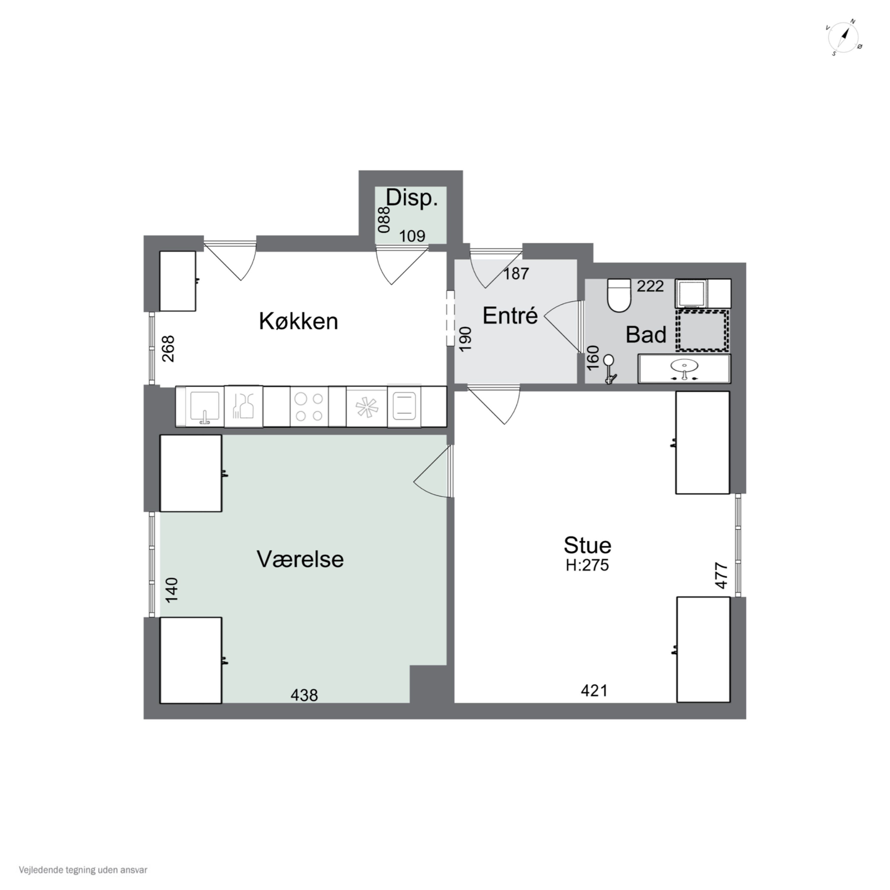 Plantegninger billede af Christiansgade 9, 4. tv., 5000 Odense C