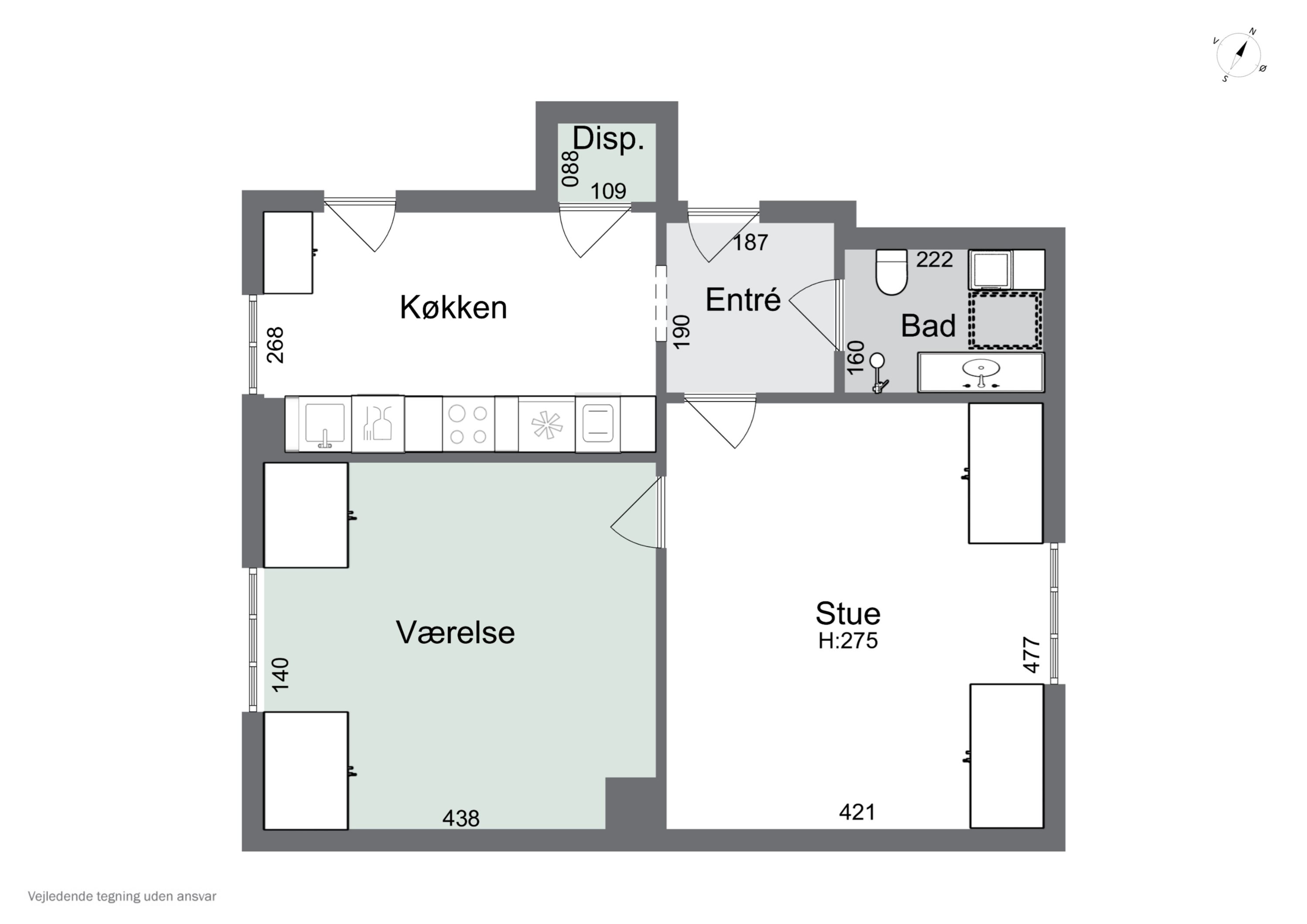 Plantegninger billede af Christiansgade 9, 4. tv., 5000 Odense C