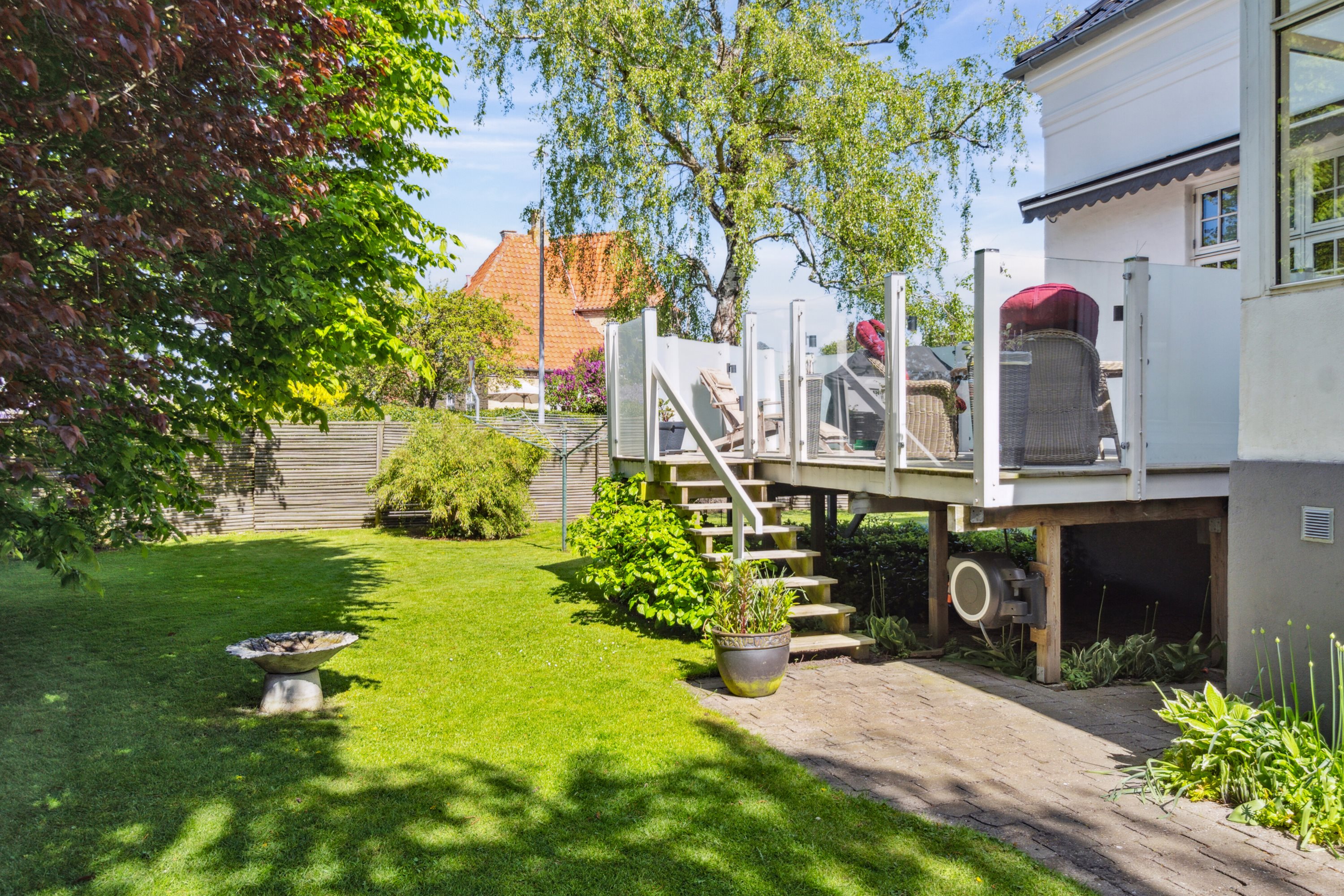 Fremhævet set fra haven billede i fuldskærmstilstand. Billede af Sct.Knudsgade 15, 4200 Slagelse