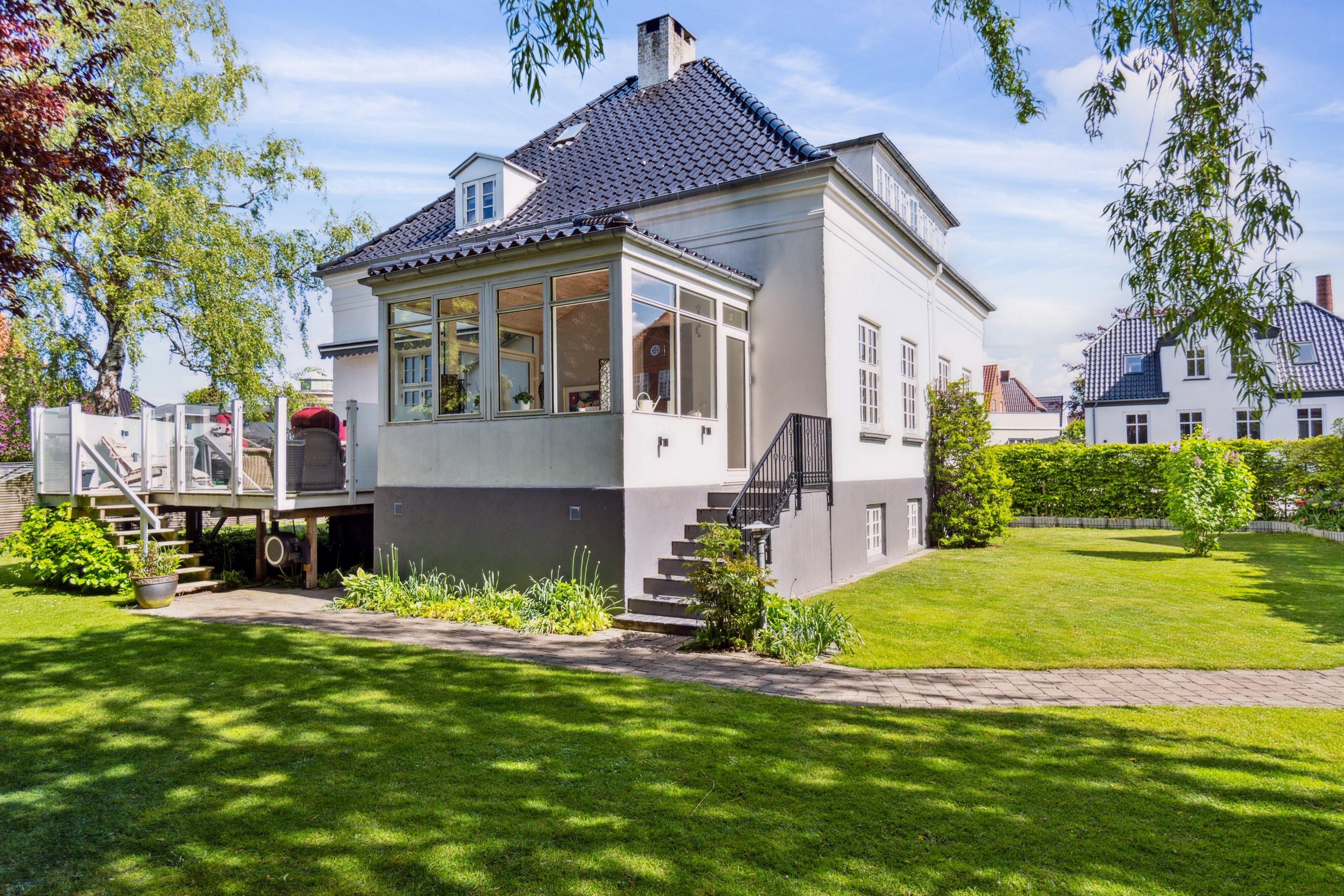 Fremhævet set fra haven billede i fuldskærmstilstand. Billede af Sct.Knudsgade 15, 4200 Slagelse