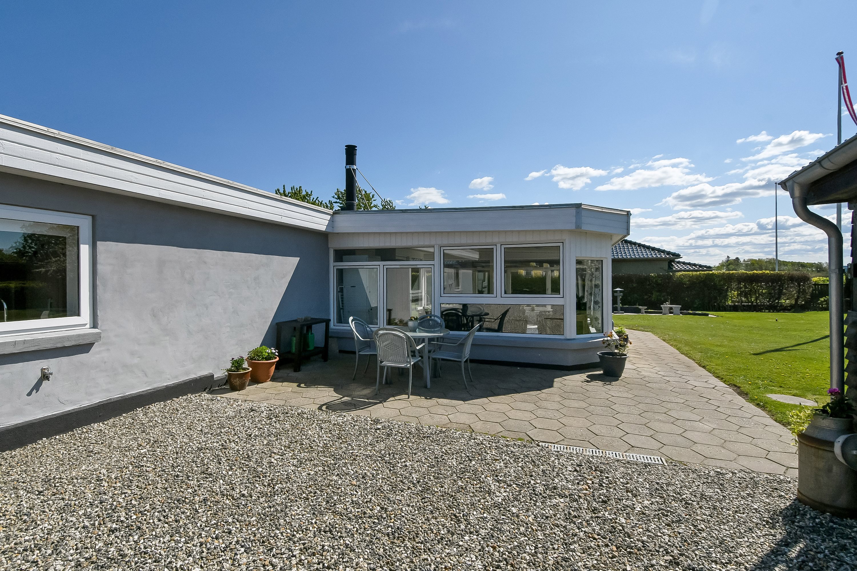 Fremhævet terrasse billede i fuldskærmstilstand. Billede af Sydvestvej 2, Humlum, 7600 Struer