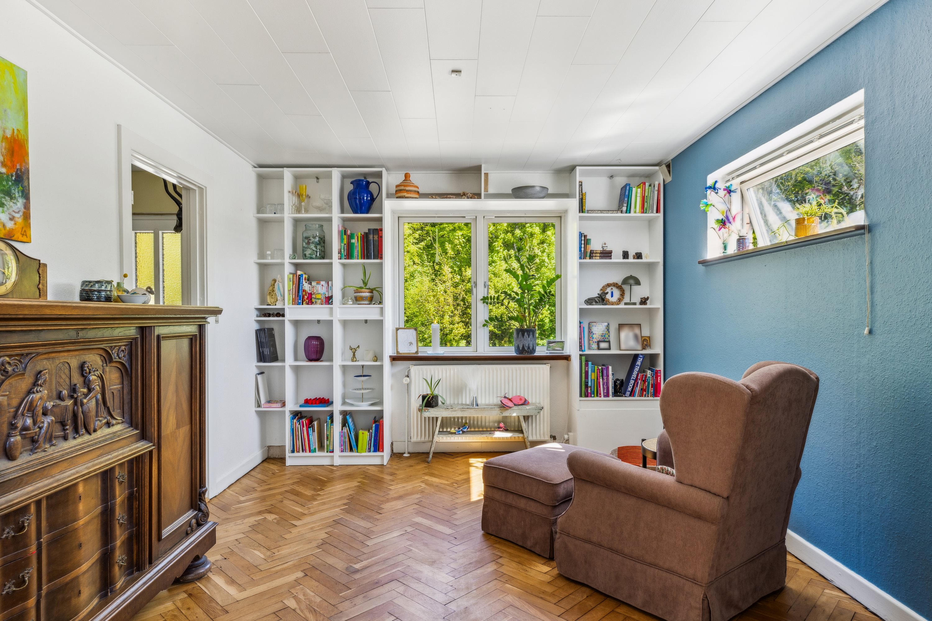 Fremhævet stue billede i fuldskærmstilstand. Billede af Obbekjærvej 4, 6760 Ribe