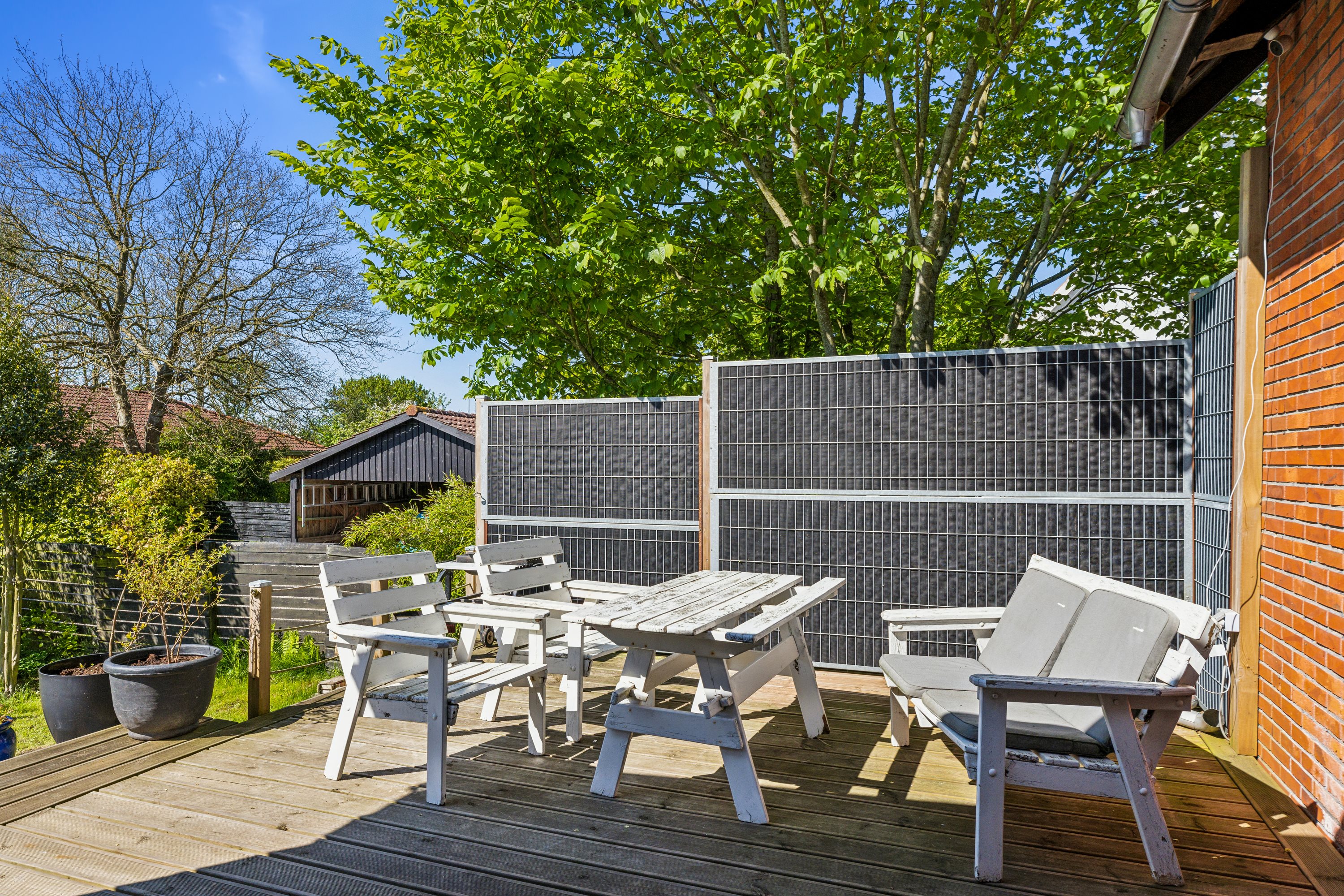 Fremhævet terrasse billede i fuldskærmstilstand. Billede af Obbekjærvej 4, 6760 Ribe