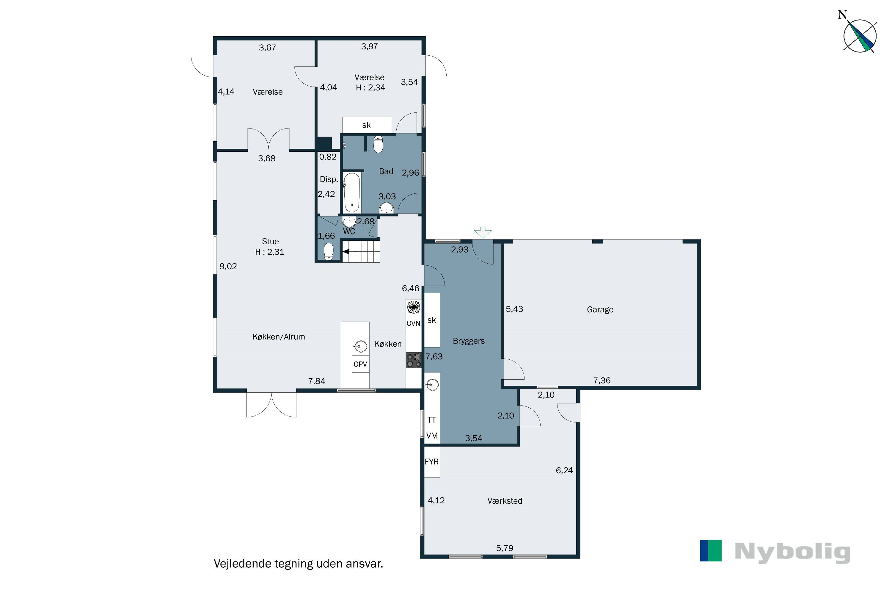 Plantegninger billede af Debelvej 120, 6855 Outrup