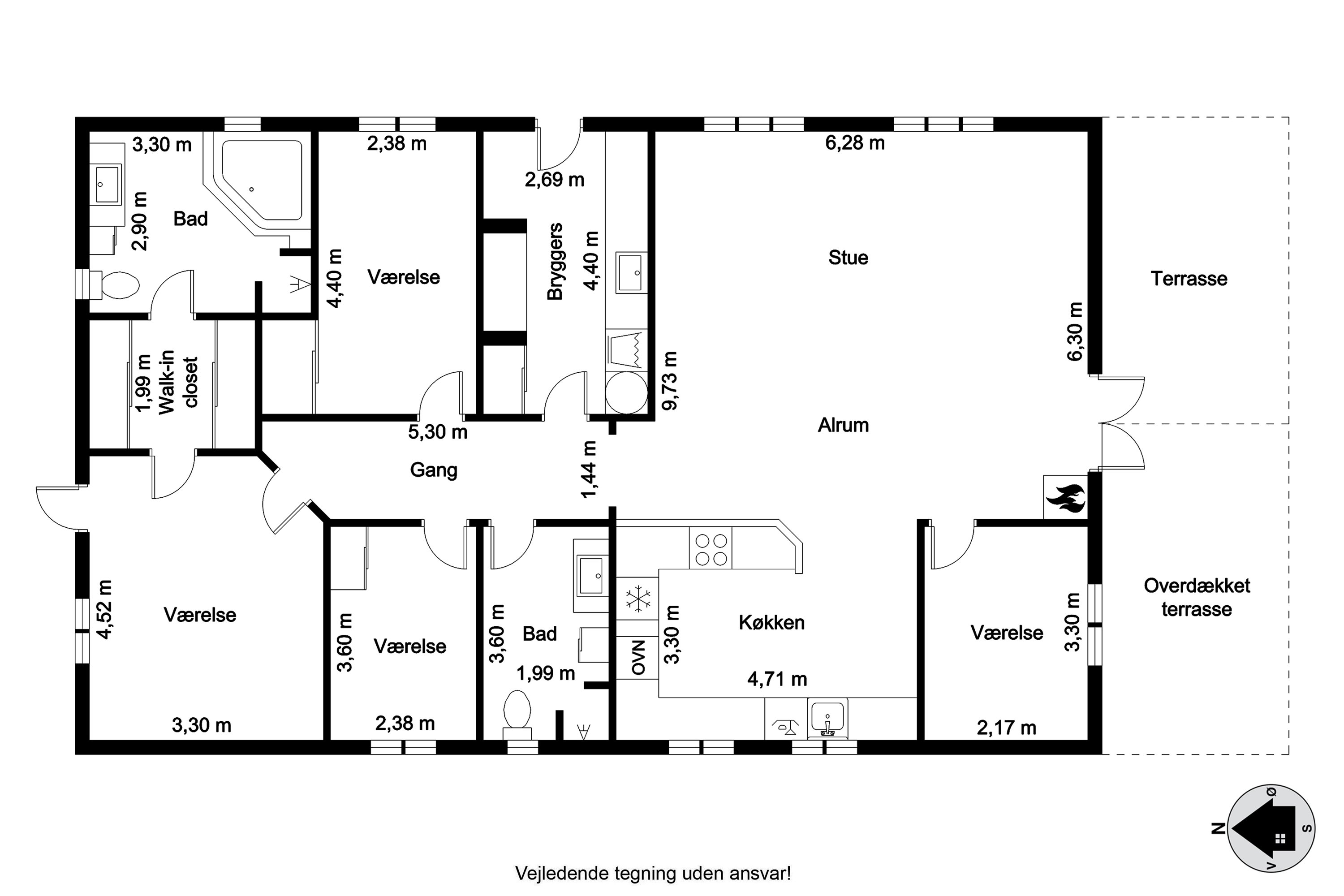 Plantegninger billede af Baldersvej 26, 9800 Hjørring