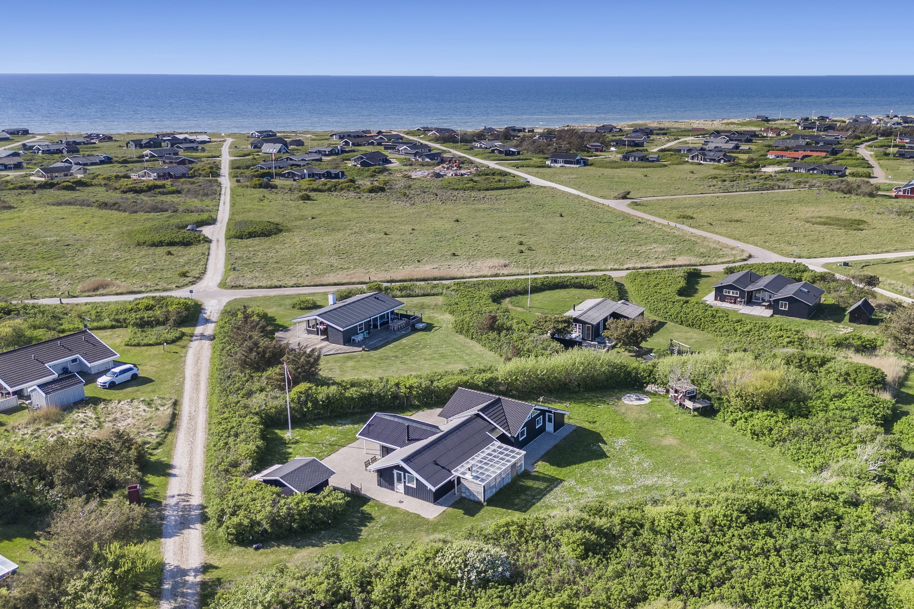 Miniaturebillede 1: luftfoto. Billede af Martsvej 39, Skal Klit, 9800 Hjørring