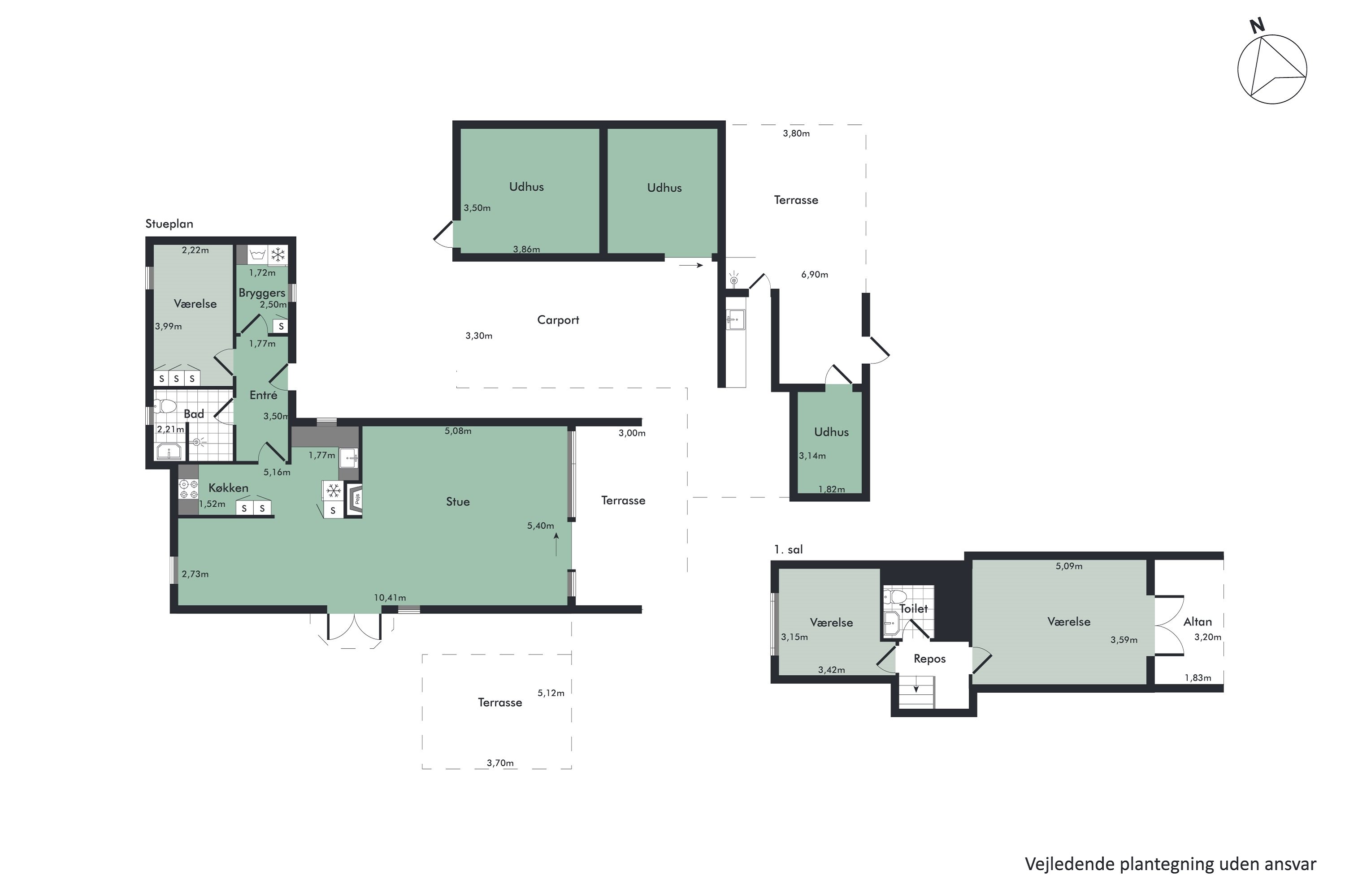 Plantegninger billede af Søndergade 41, Hou, 9370 Hals