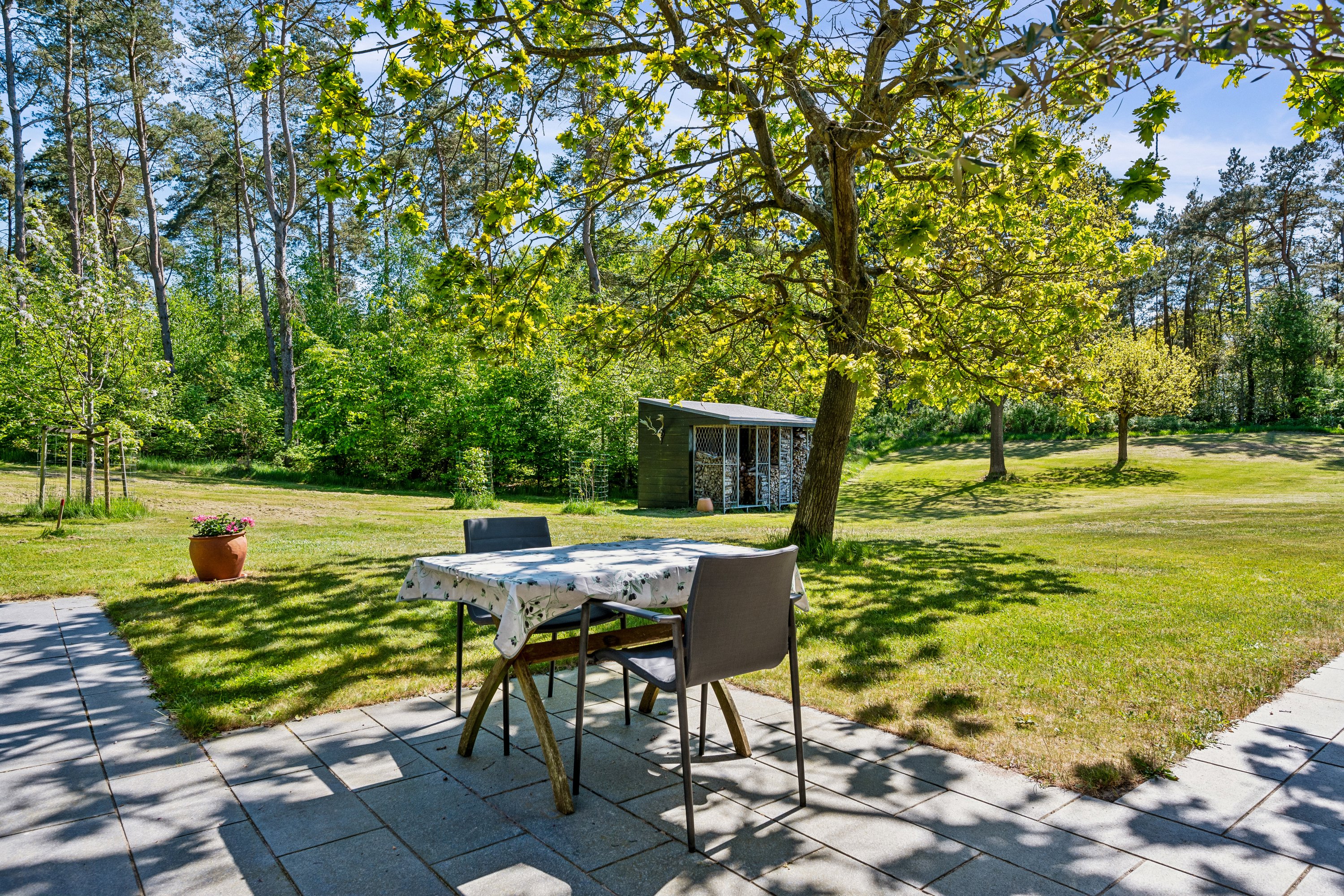 Fremhævet have billede i fuldskærmstilstand. Billede af Skoven 1B, Fejrup Strand, 8420 Knebel