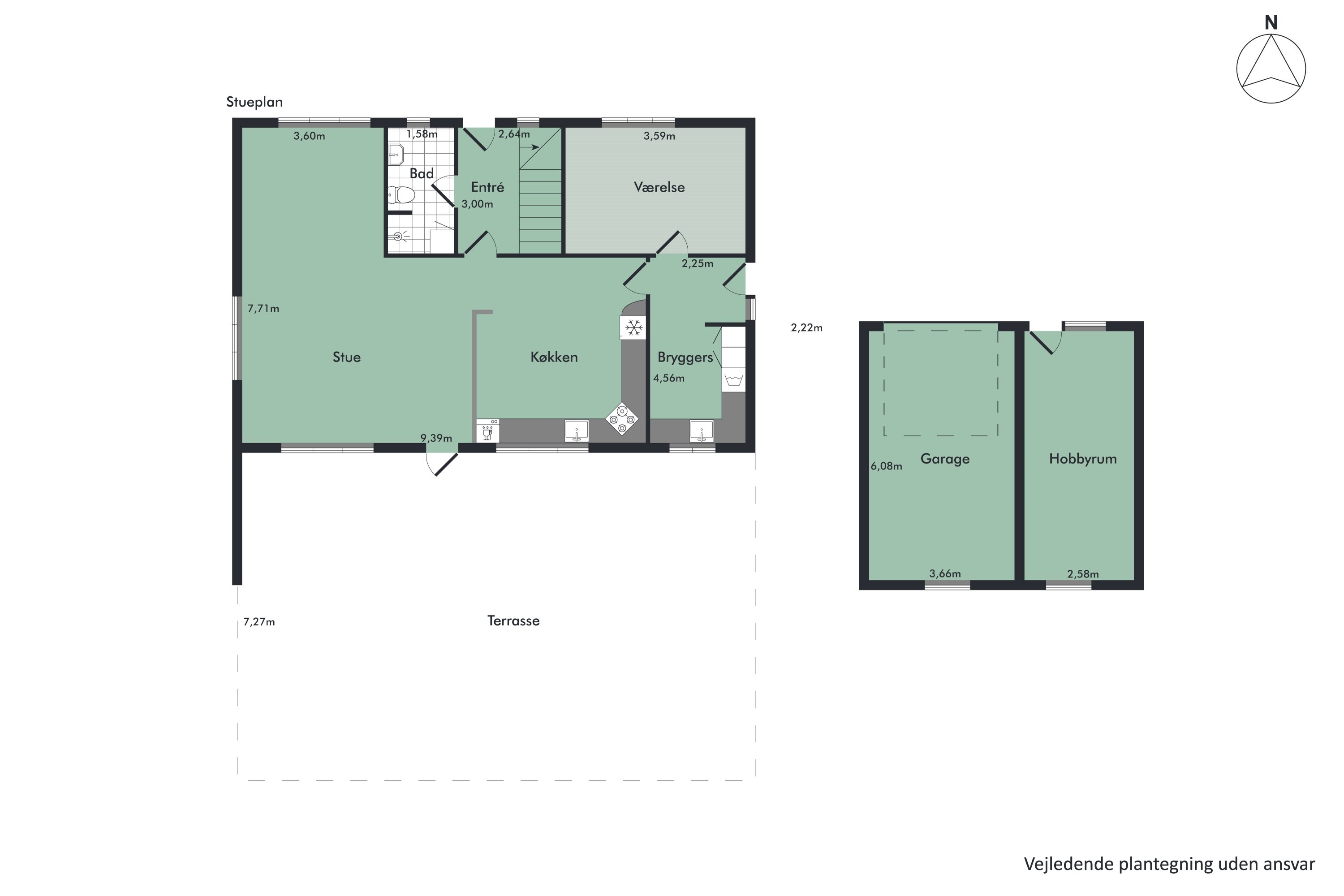 Plantegninger billede af Pilkærvej 24, Vridsted, 7800 Skive