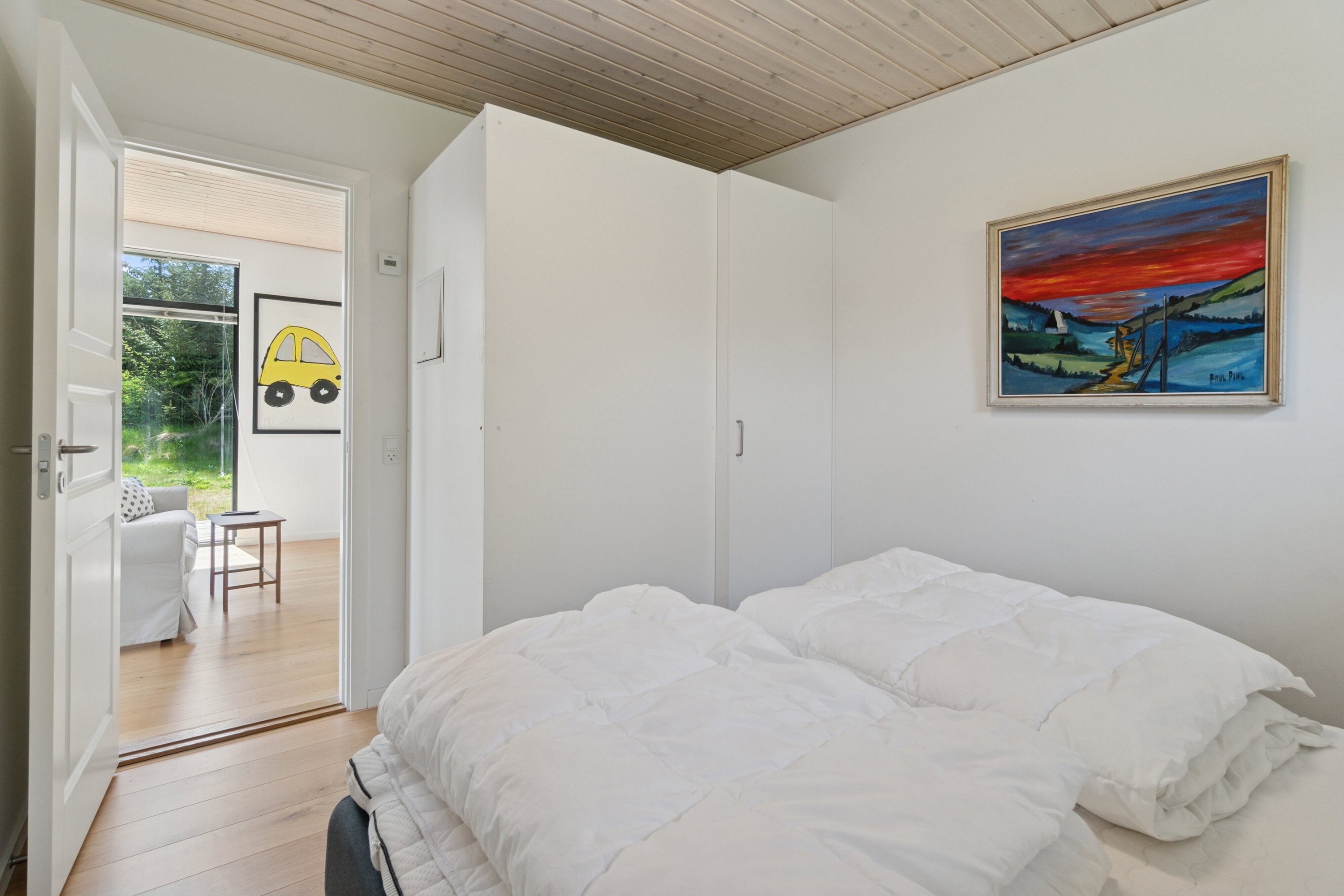 Fremhævet soveværelse billede i fuldskærmstilstand. Billede af Åbrinken 2, Pedersker, 3720 Aakirkeby