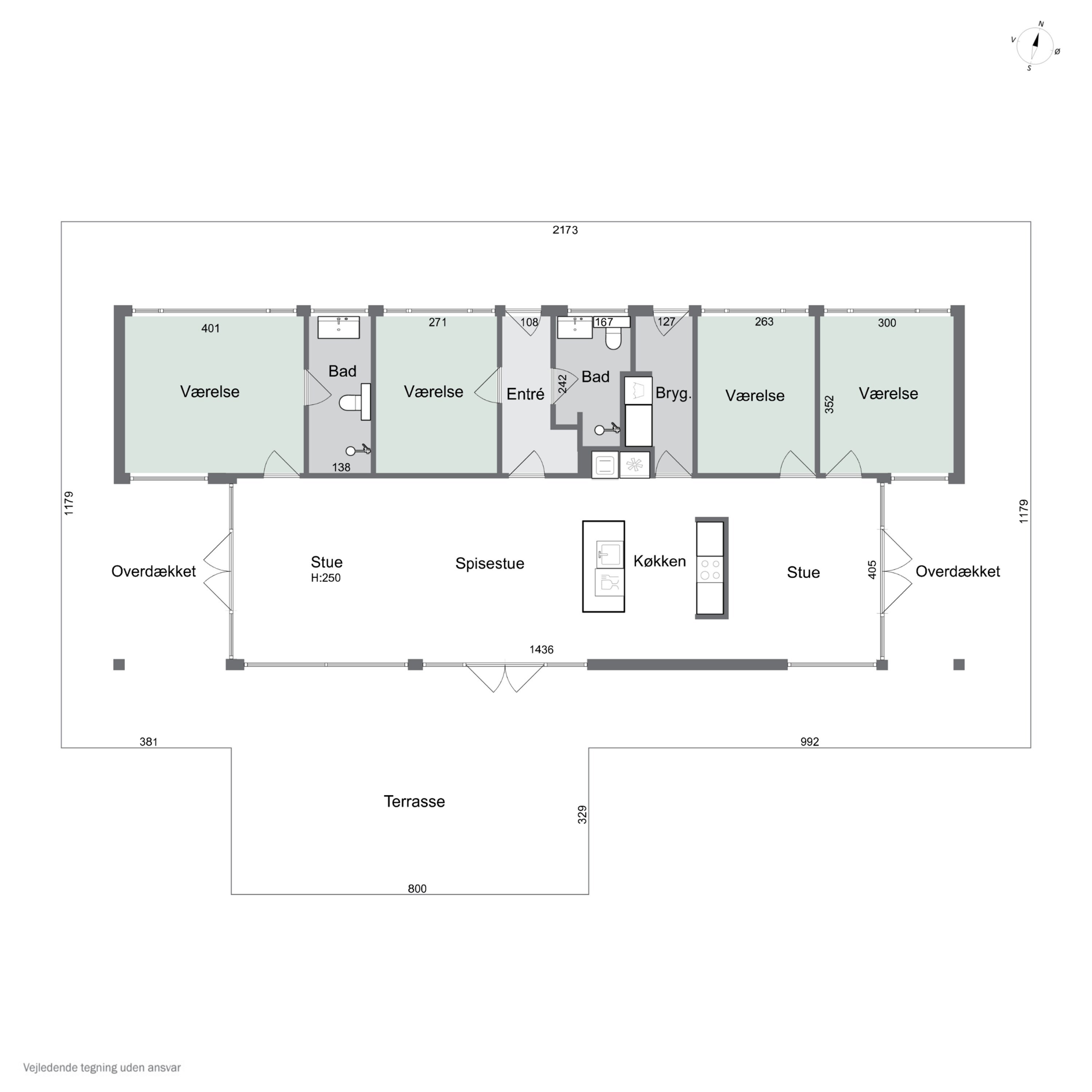Plantegninger billede af Åbrinken 2, Pedersker, 3720 Aakirkeby