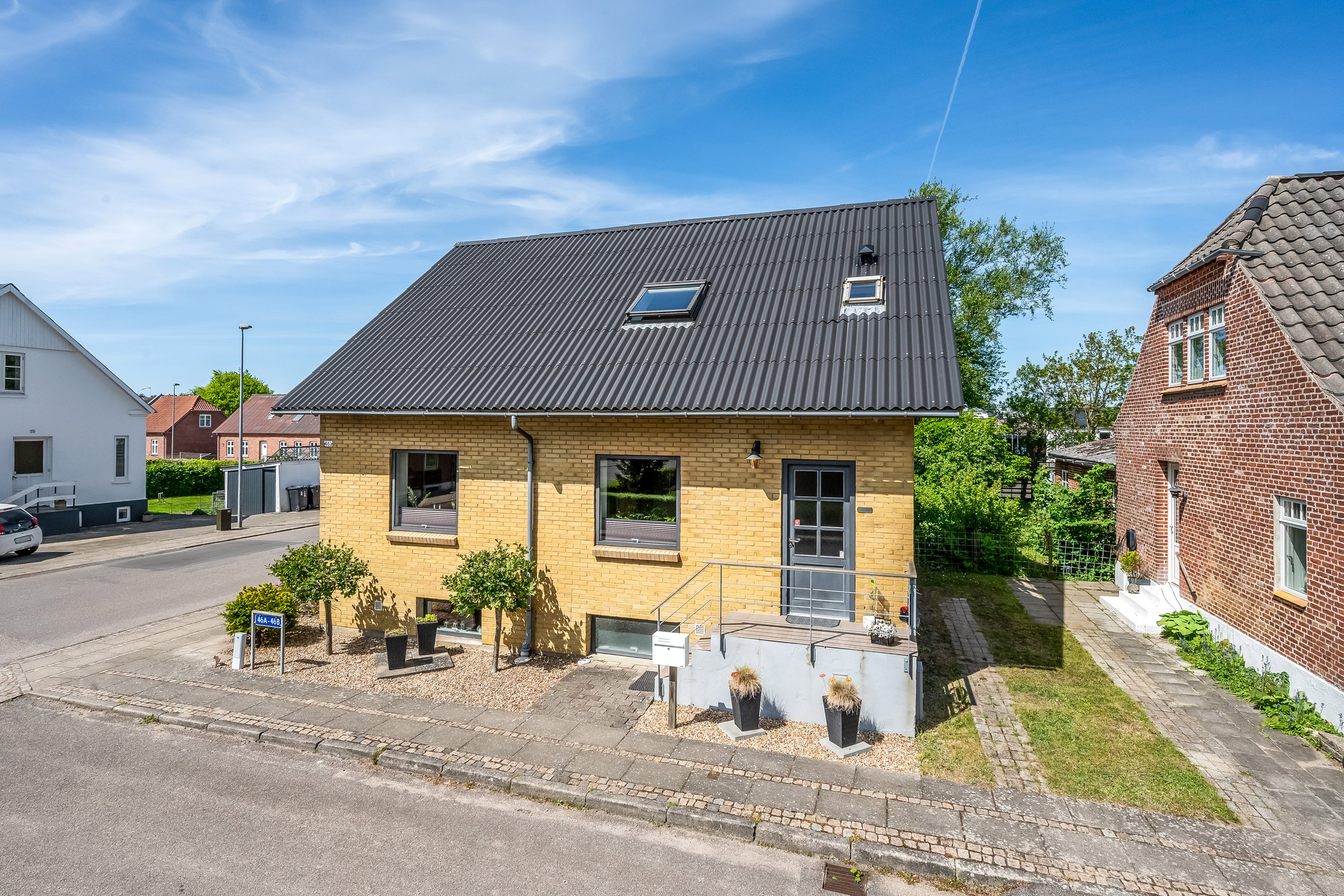 Fremhævet facade billede i fuldskærmstilstand. Billede af Nygade 46A, 6900 Skjern