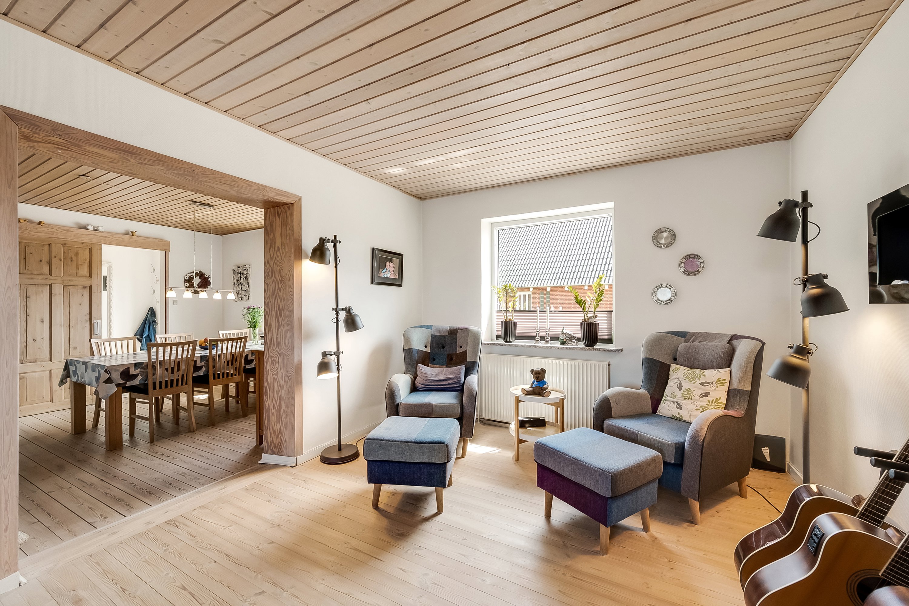 Fremhævet stue billede i fuldskærmstilstand. Billede af Nygade 46A, 6900 Skjern