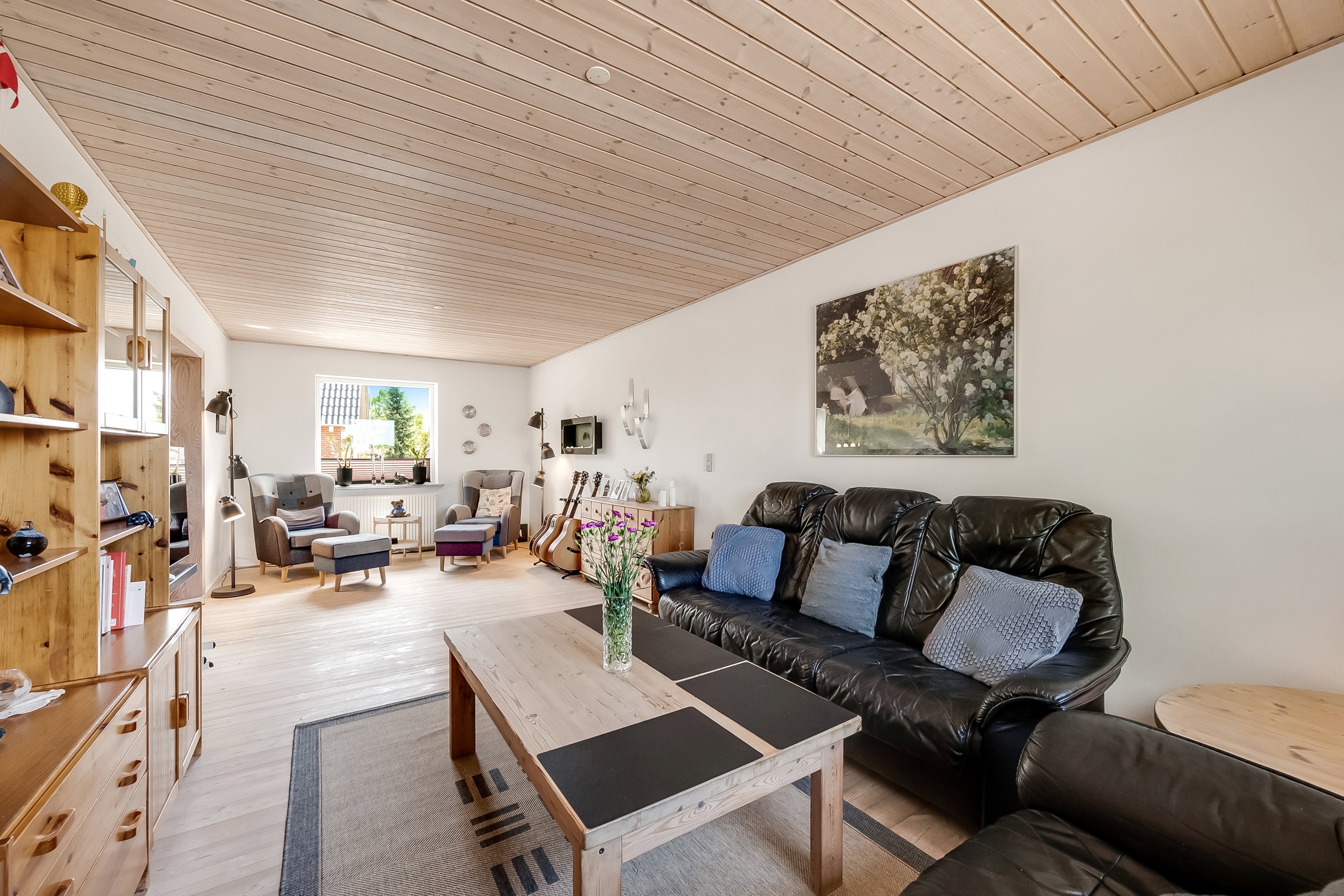 Fremhævet stue billede i fuldskærmstilstand. Billede af Nygade 46A, 6900 Skjern