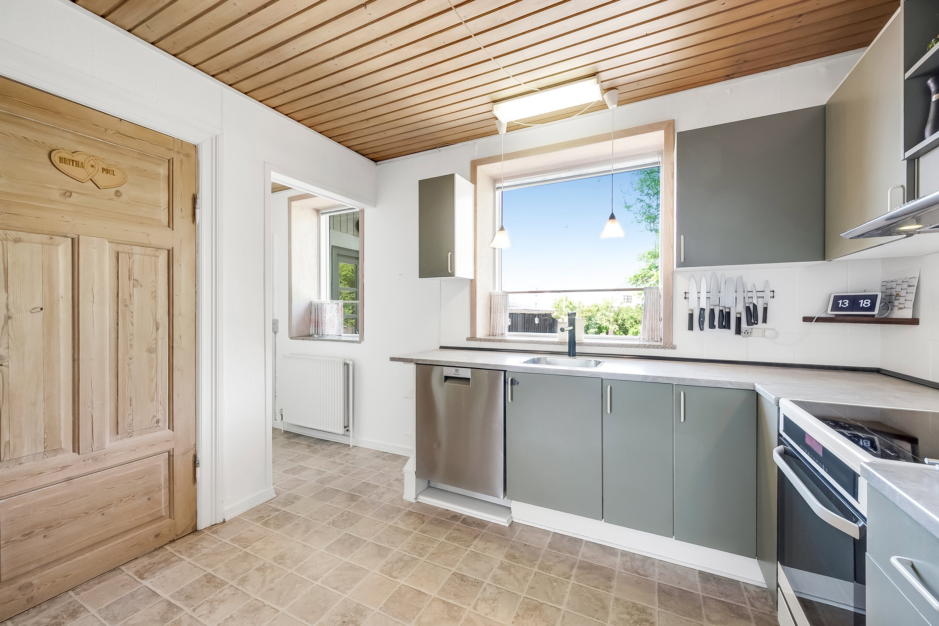 Fremhævet køkken billede i fuldskærmstilstand. Billede af Nygade 46A, 6900 Skjern