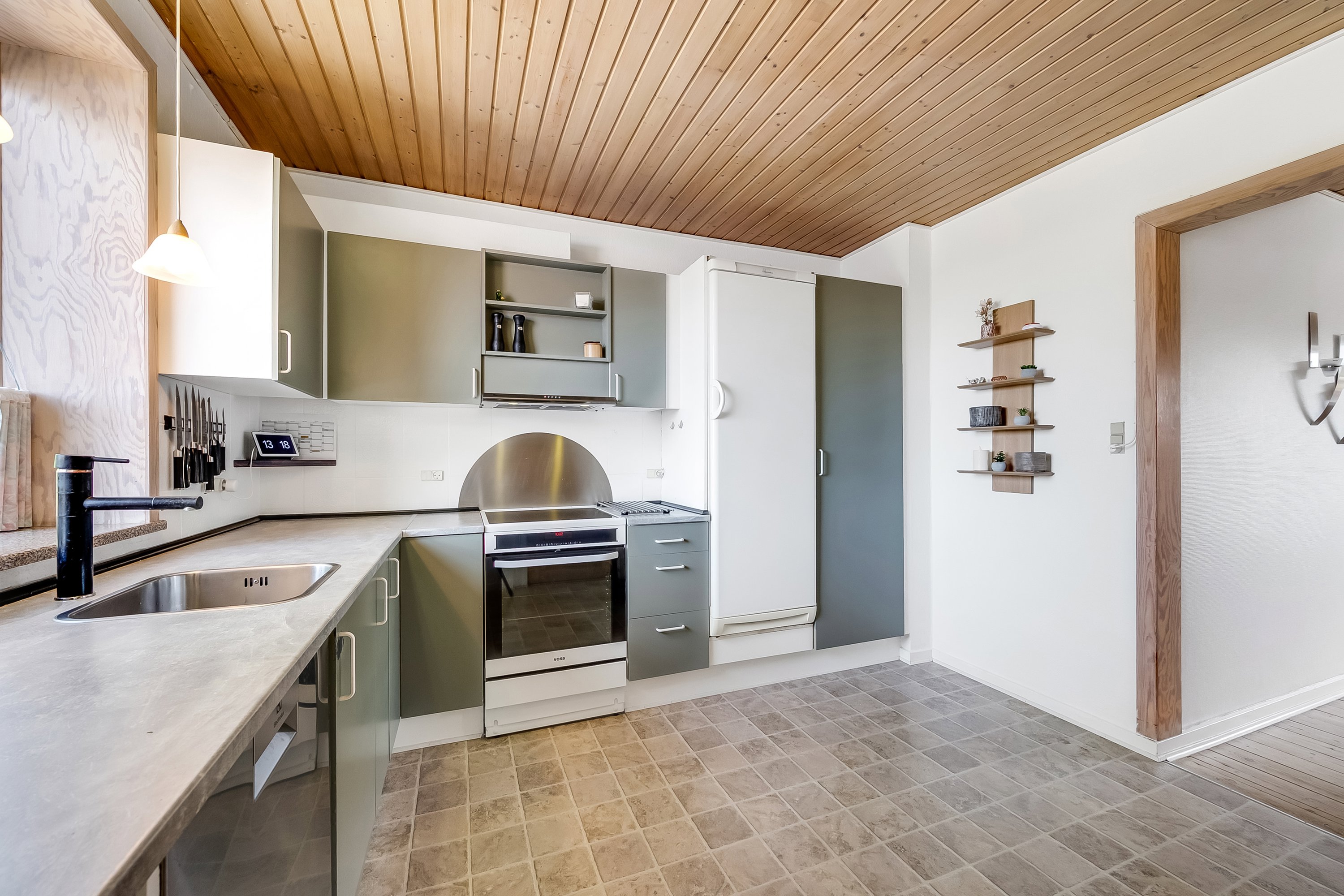 Fremhævet køkken billede i fuldskærmstilstand. Billede af Nygade 46A, 6900 Skjern