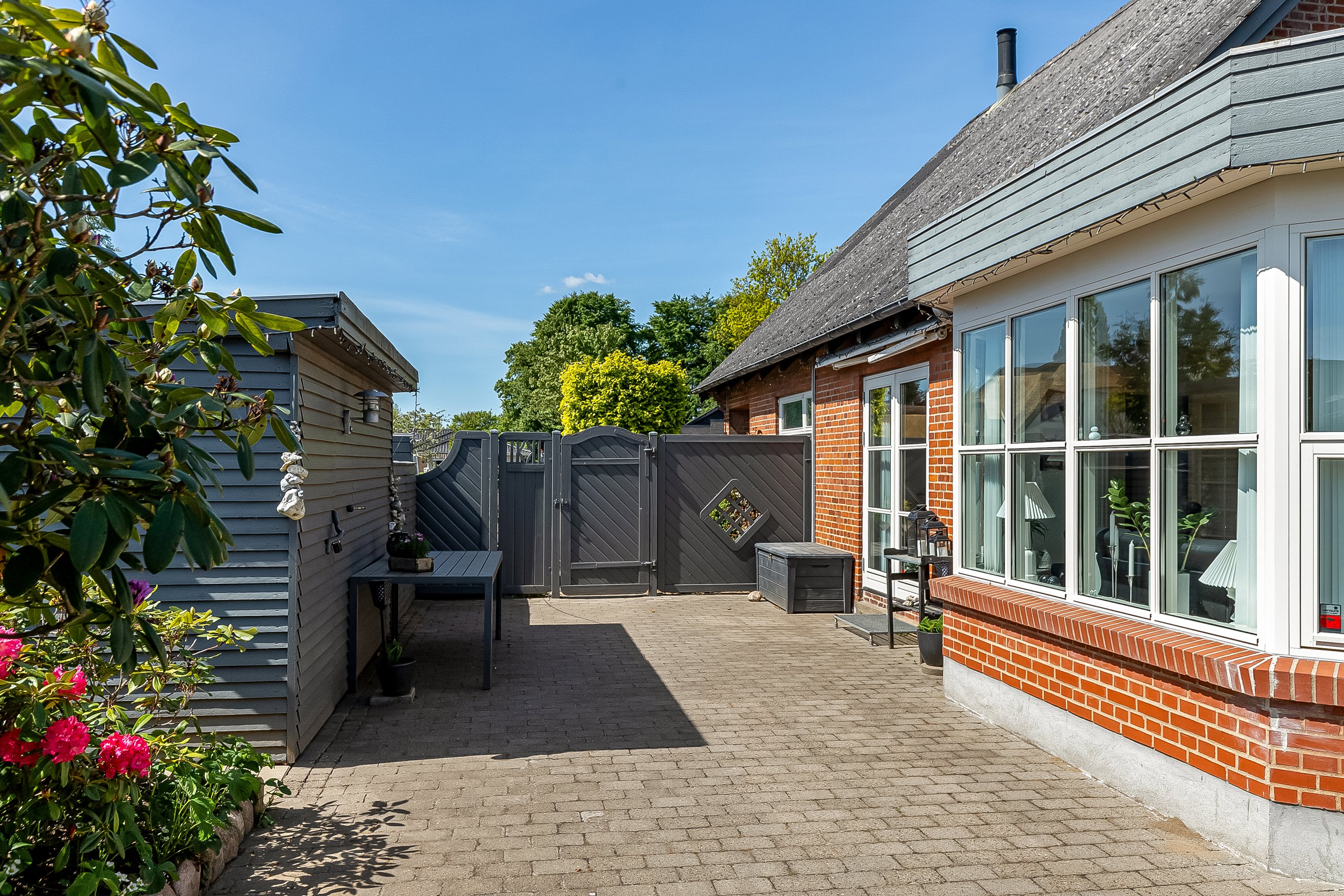 Fremhævet terrasse billede i fuldskærmstilstand. Billede af Koldingvej 5, Vester Nebel, 6040 Egtved