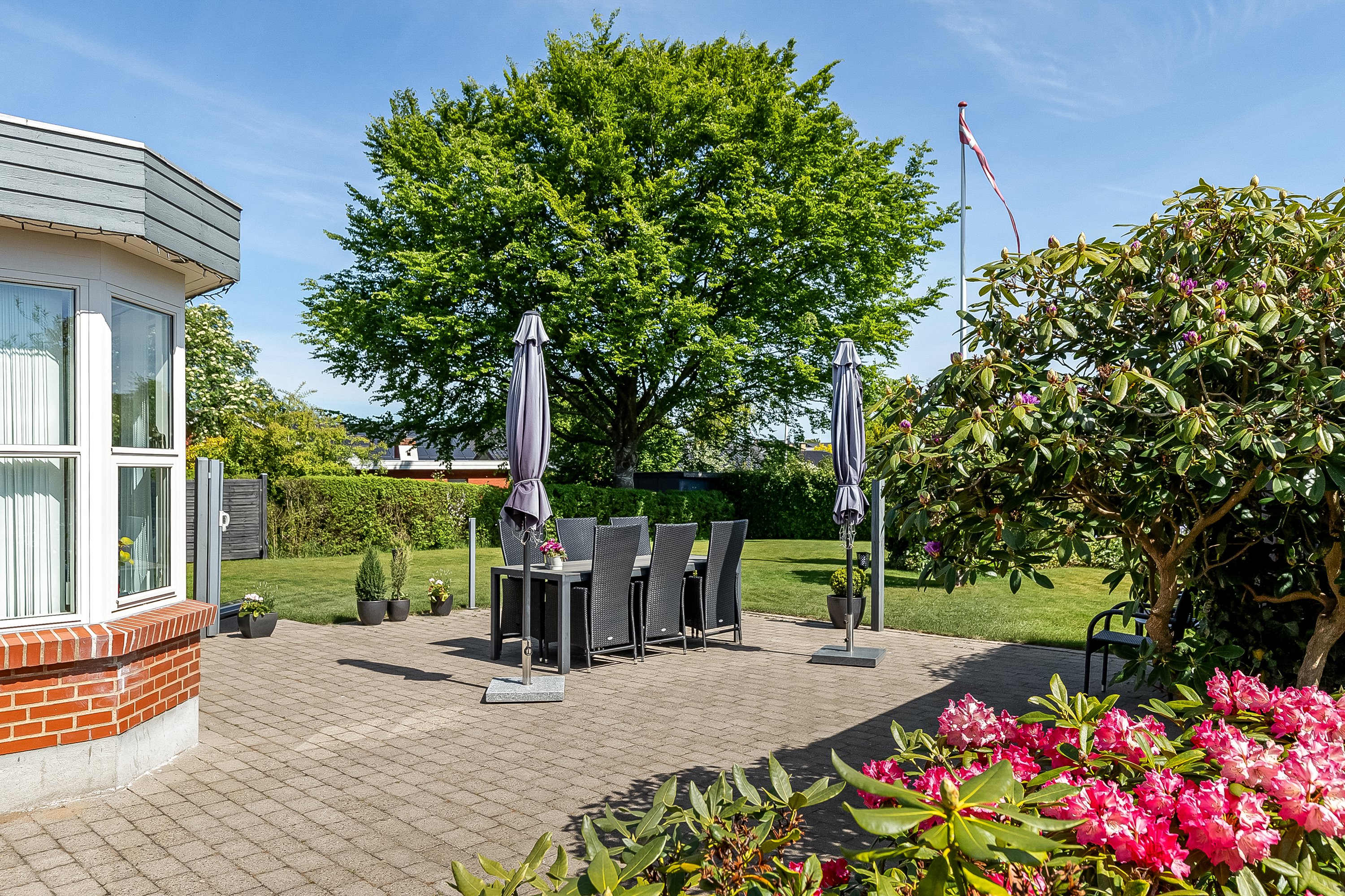 Fremhævet terrasse billede i fuldskærmstilstand. Billede af Koldingvej 5, Vester Nebel, 6040 Egtved