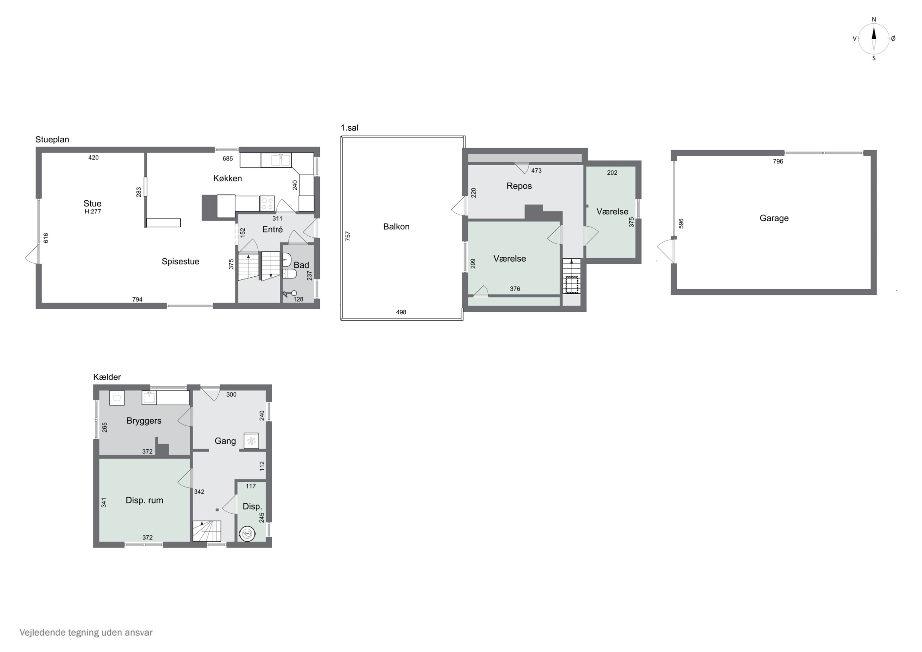 Plantegninger billede af Odensevej 27, 5700 Svendborg