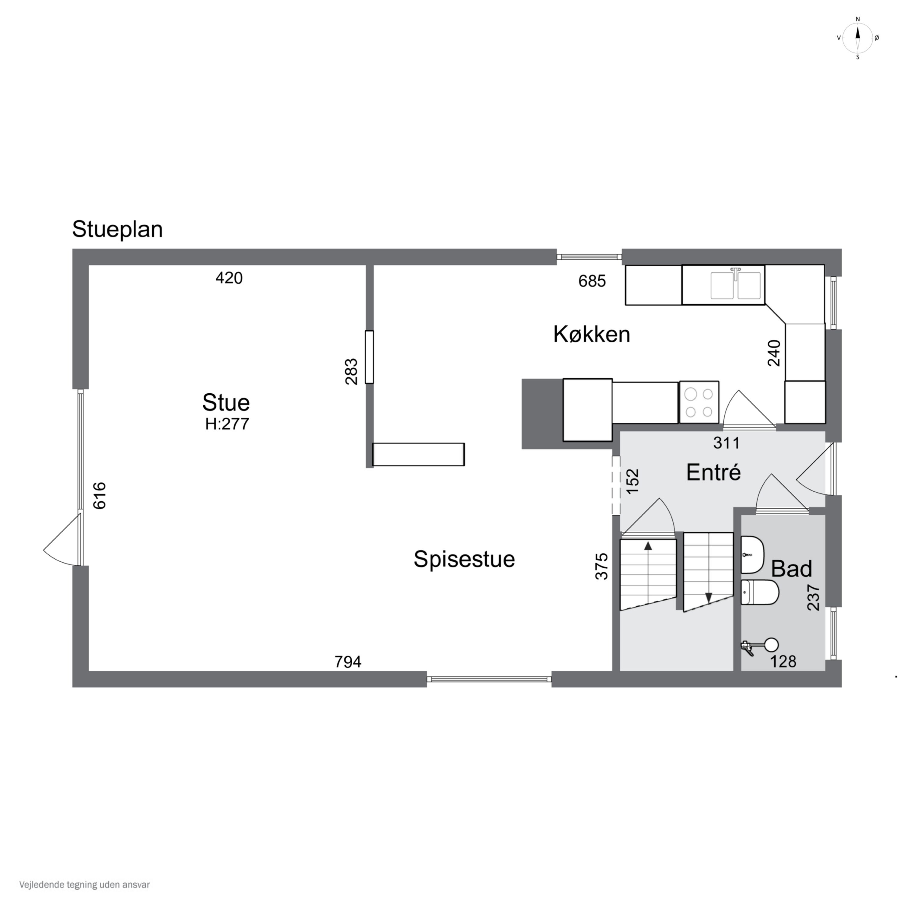 Plantegninger billede af Odensevej 27, 5700 Svendborg