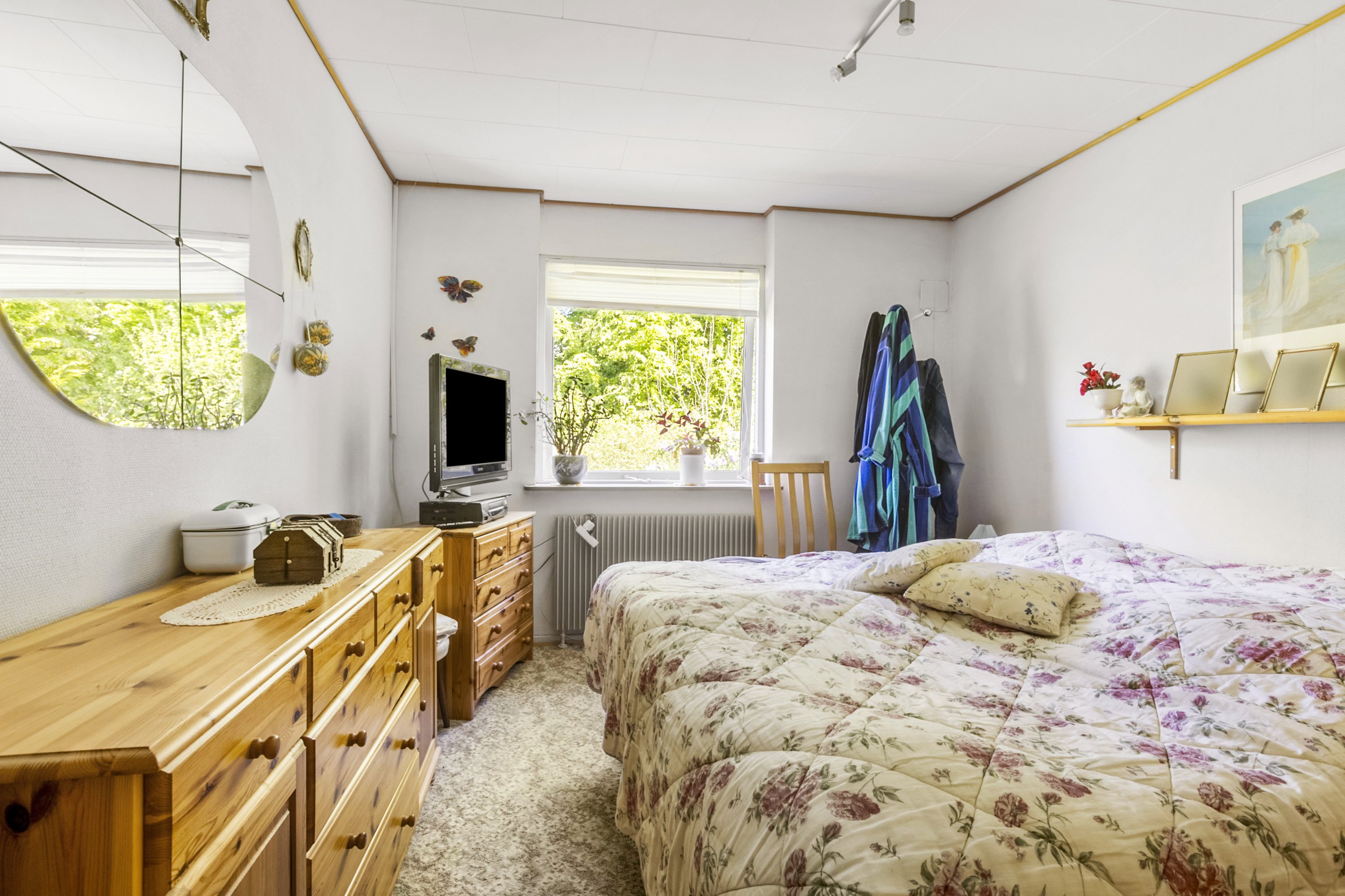 Fremhævet soveværelse billede i fuldskærmstilstand. Billede af Farverhus 270, 6200 Aabenraa