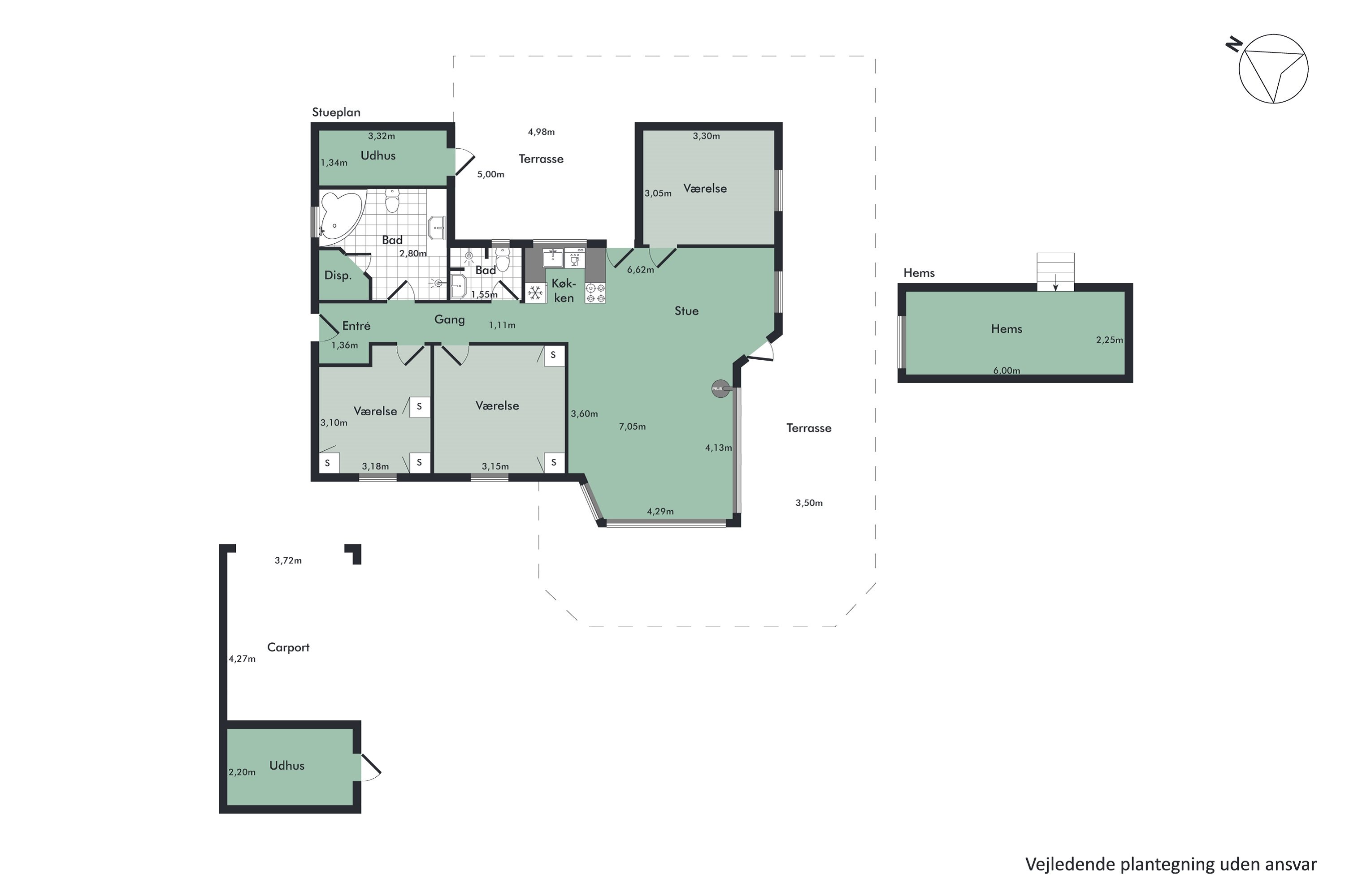 Plantegninger billede af Jens Winthers Vej 37, 9370 Hals