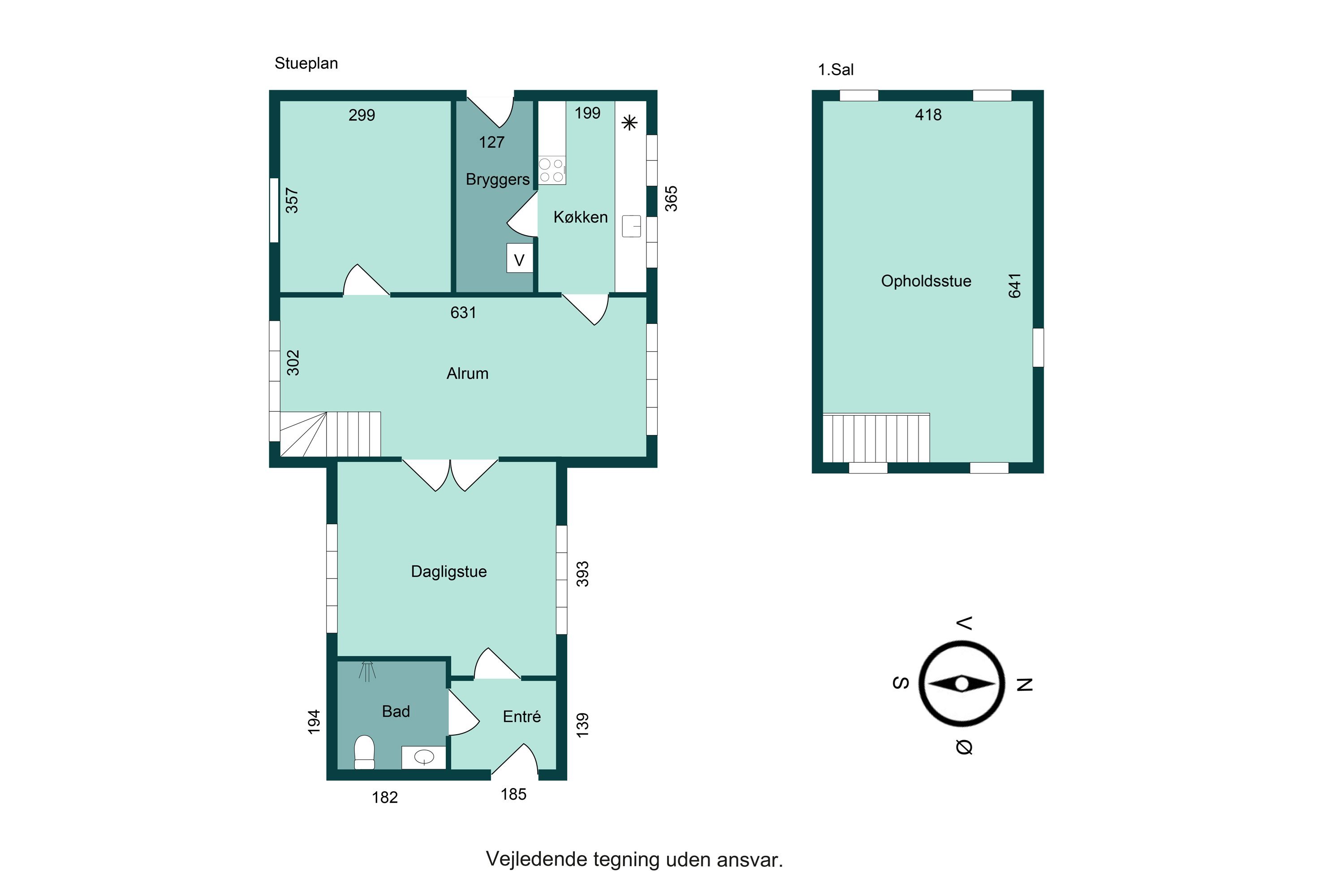 Plantegninger billede af Hanstedvej 44, 8700 Horsens