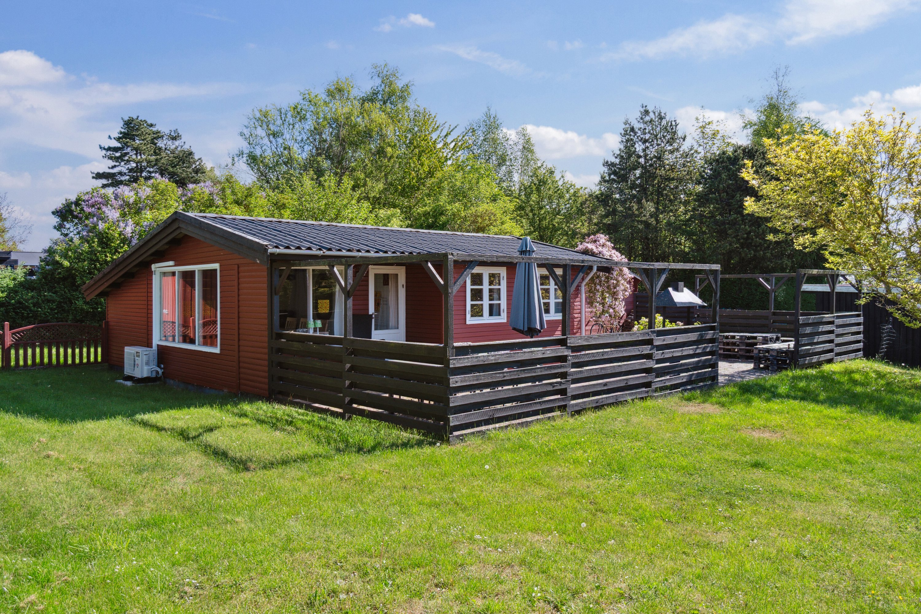 Fremhævet set fra haven billede i fuldskærmstilstand. Billede af Dompapvej 7, St Kongsmark, 4200 Slagelse