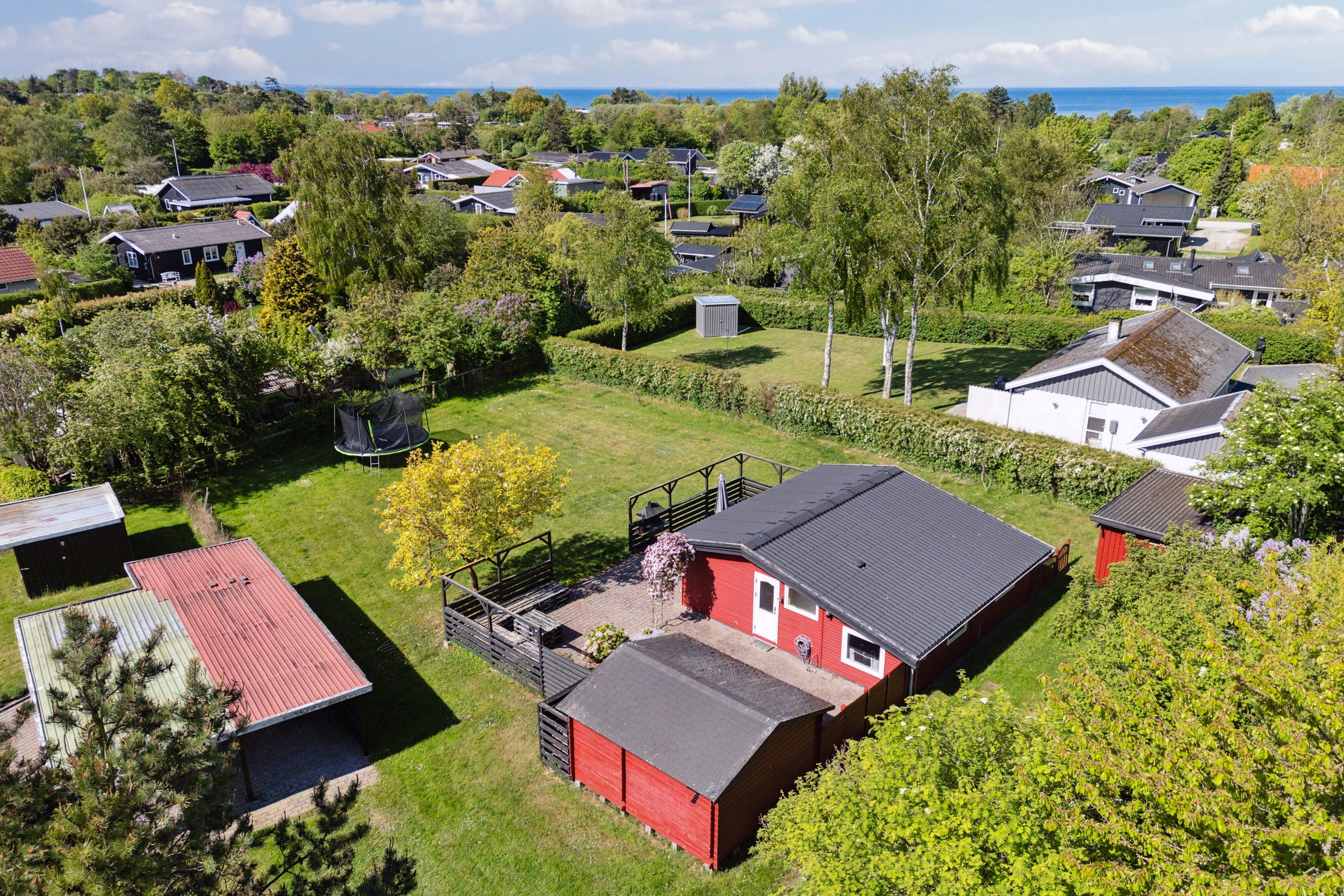 Miniaturebillede 2: set fra haven. Billede af Dompapvej 7, St Kongsmark, 4200 Slagelse