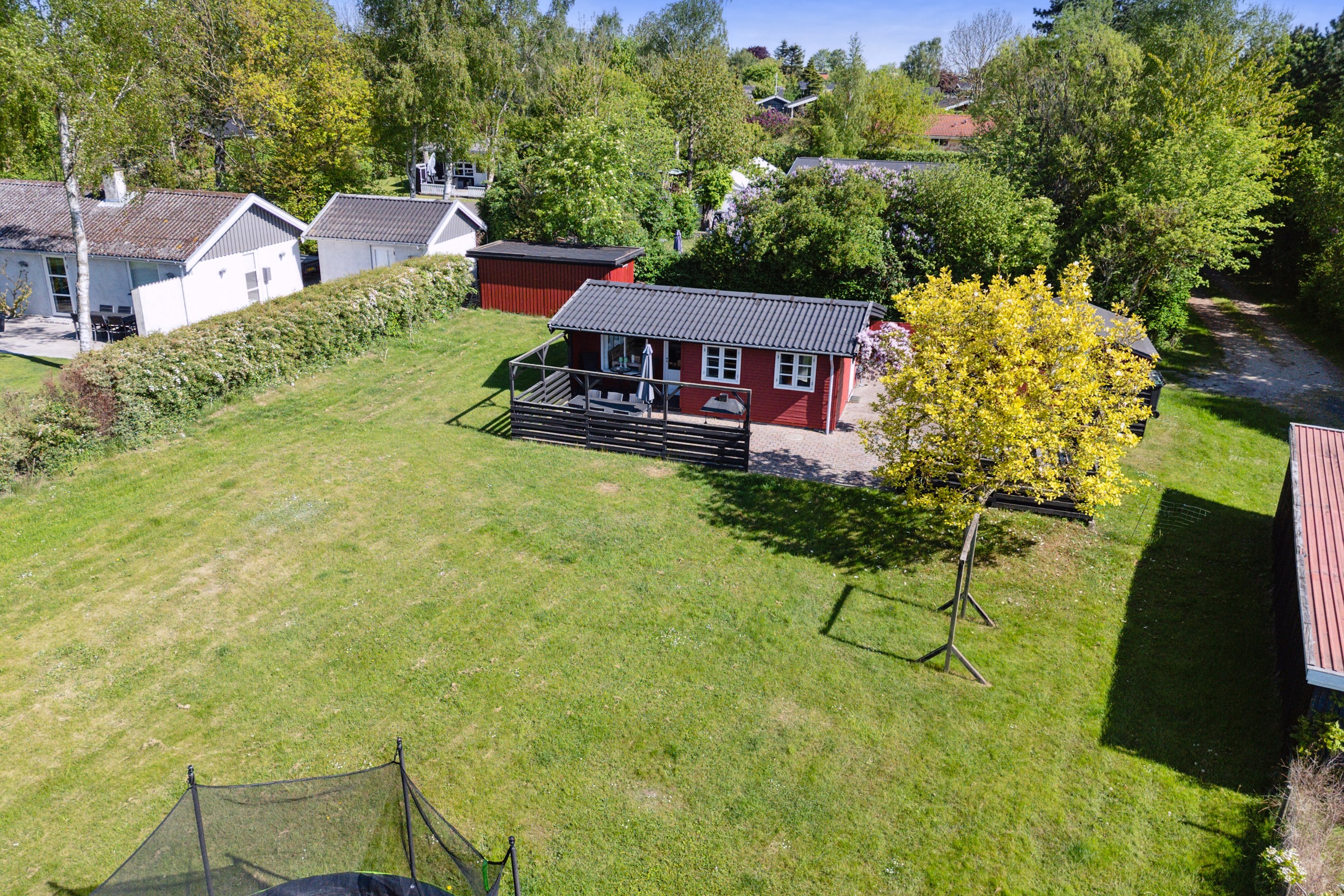 Fremhævet set fra haven billede i fuldskærmstilstand. Billede af Dompapvej 7, St Kongsmark, 4200 Slagelse