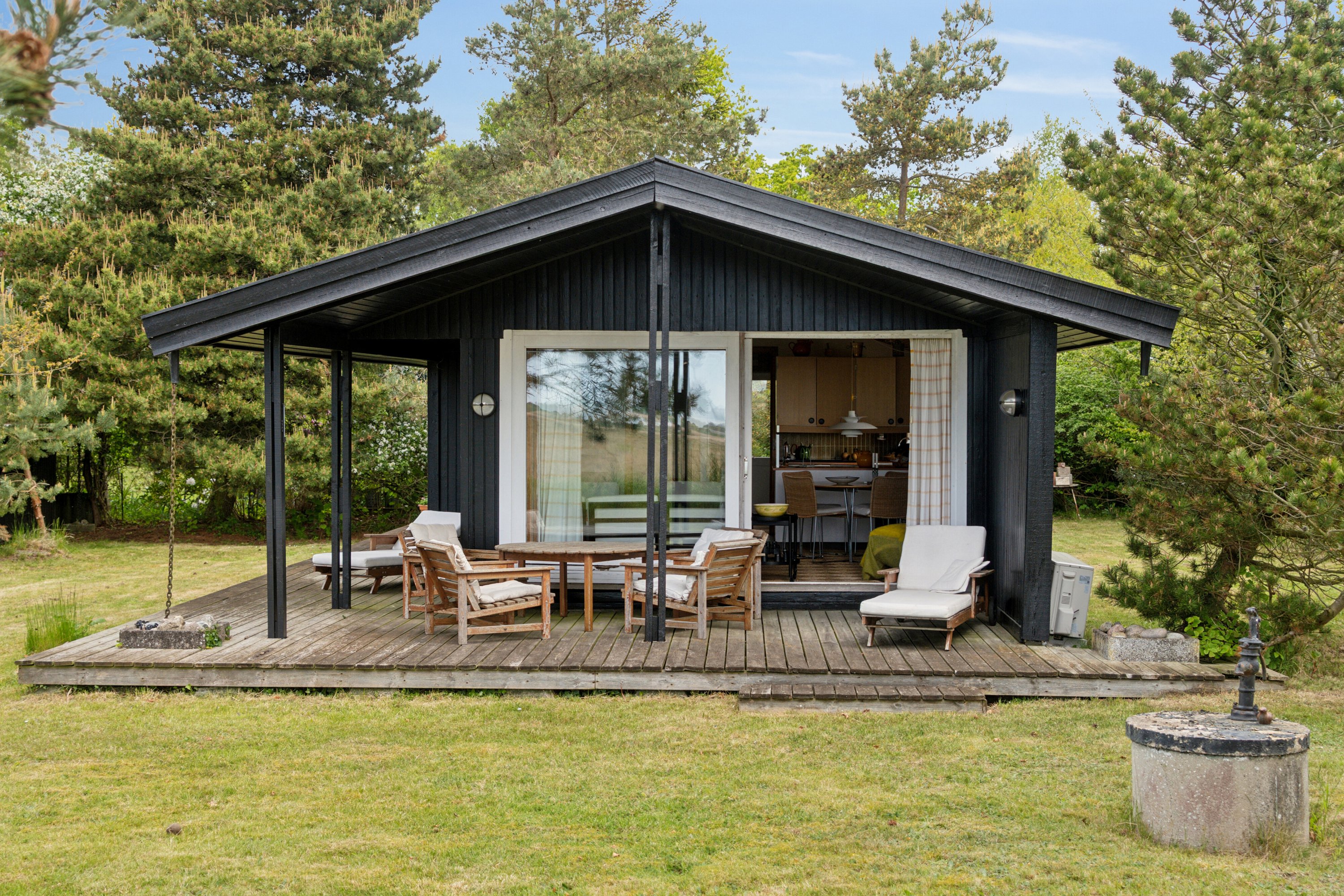 Fremhævet set fra haven billede i fuldskærmstilstand. Billede af Hans Christiansvej 7, 4281 Gørlev