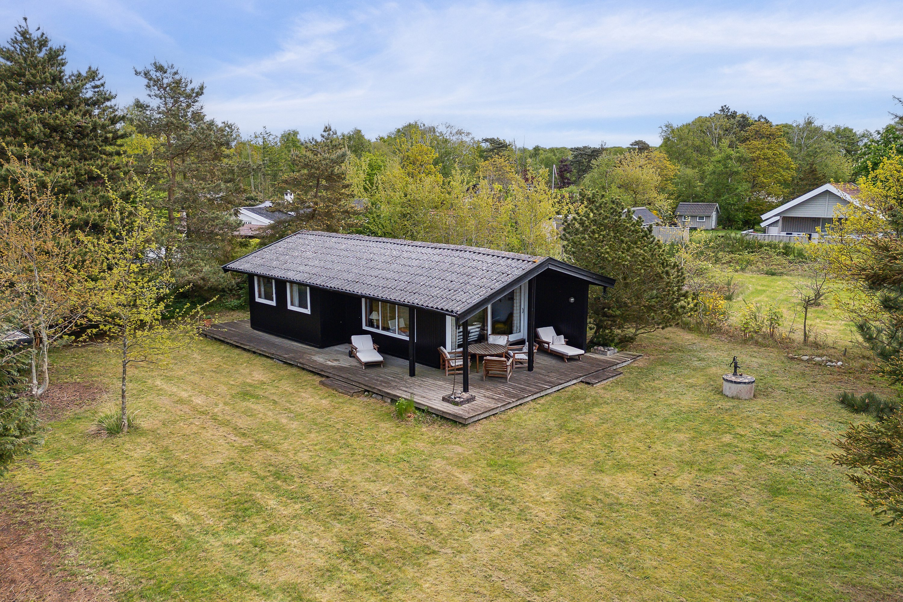 Fremhævet set fra haven billede i fuldskærmstilstand. Billede af Hans Christiansvej 7, 4281 Gørlev