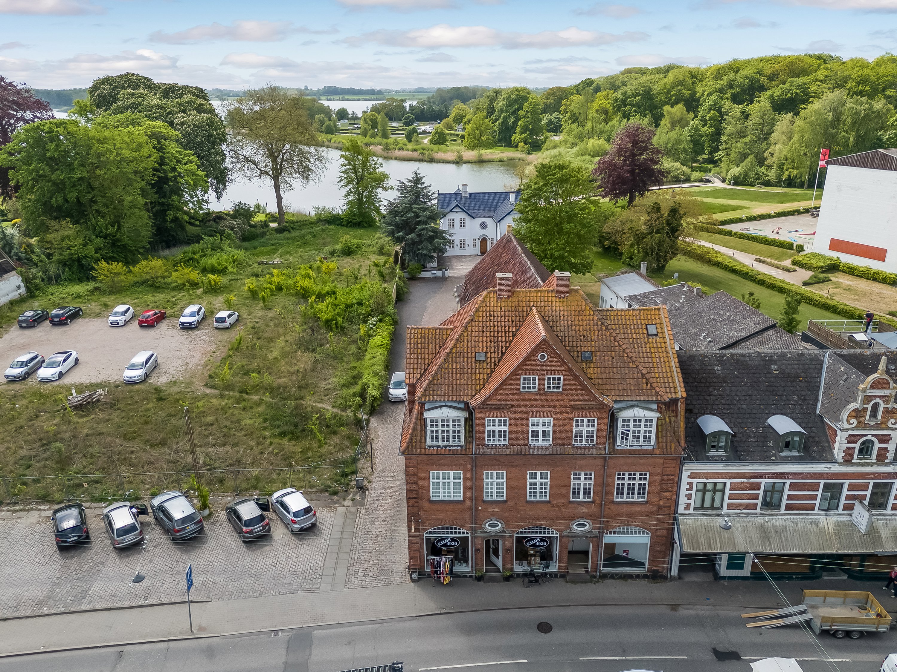 Fremhævet luftfoto billede i fuldskærmstilstand. Billede af Vestergade 15B, 2., 4930 Maribo