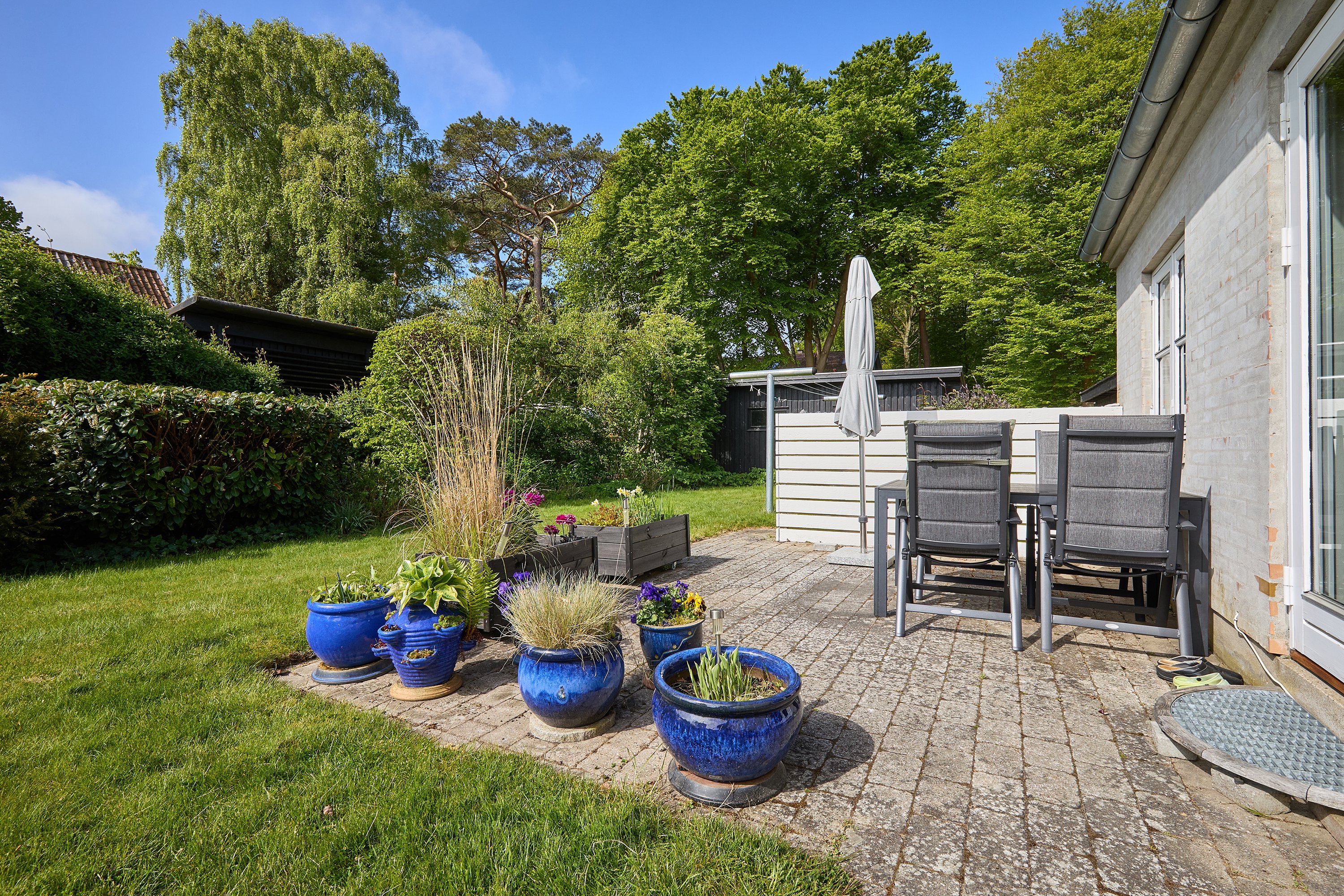 Fremhævet terrasse billede i fuldskærmstilstand. Billede af Vibehusvej 4A, 3250 Gilleleje