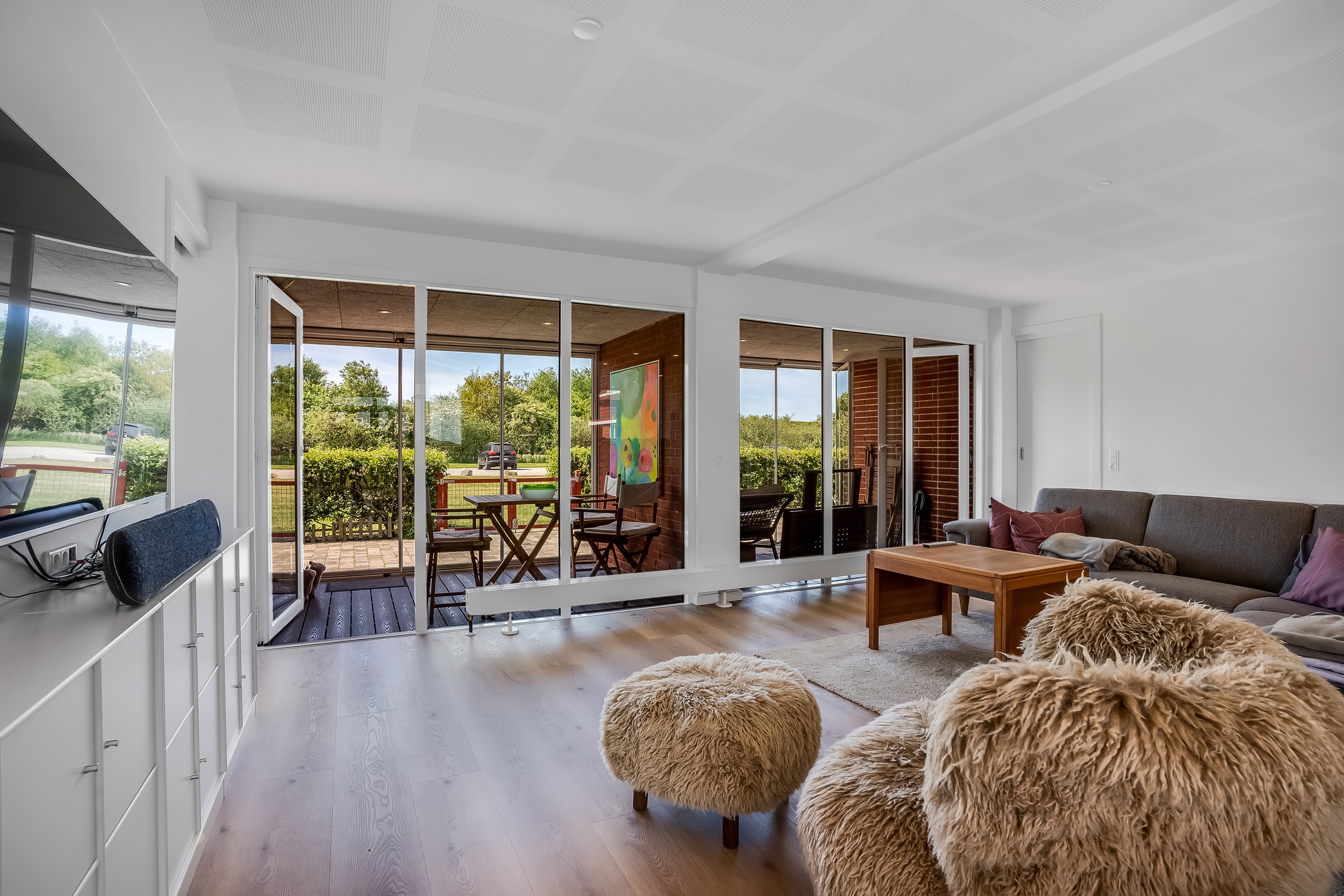 Fremhævet stue billede i fuldskærmstilstand. Billede af Vinkelhagevej 91, Heldum, 7620 Lemvig