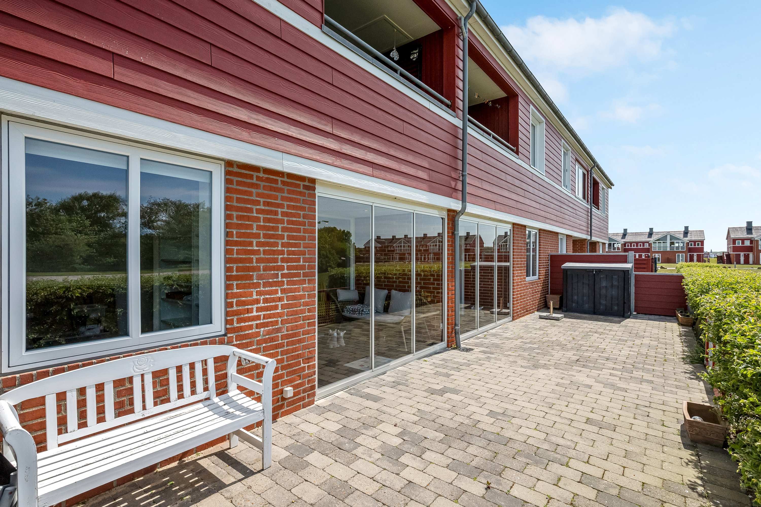 Fremhævet terrasse billede i fuldskærmstilstand. Billede af Vinkelhagevej 91, Heldum, 7620 Lemvig