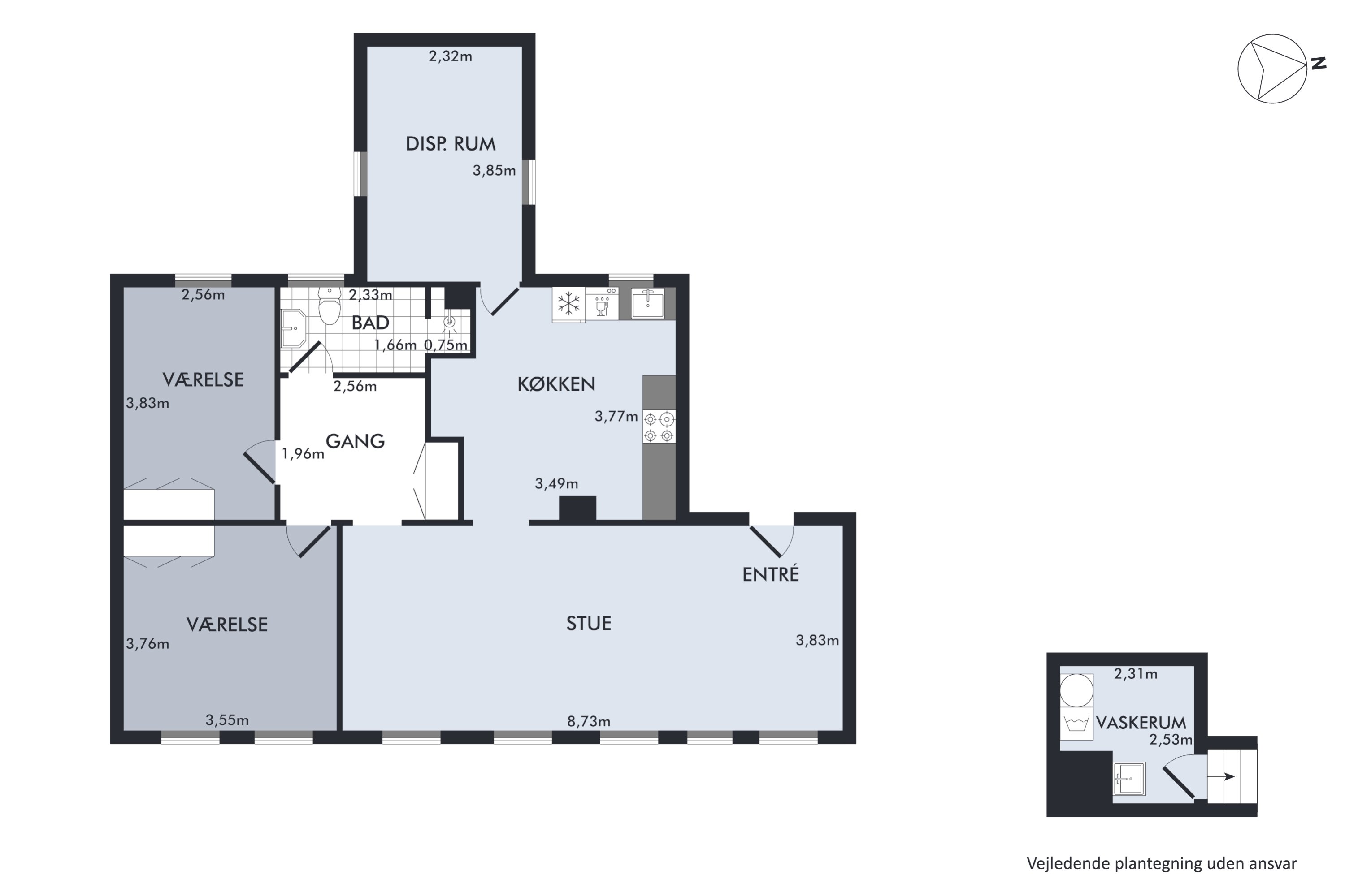 Plantegninger billede af Kirkegårdsvej 8, 1., 8400 Ebeltoft