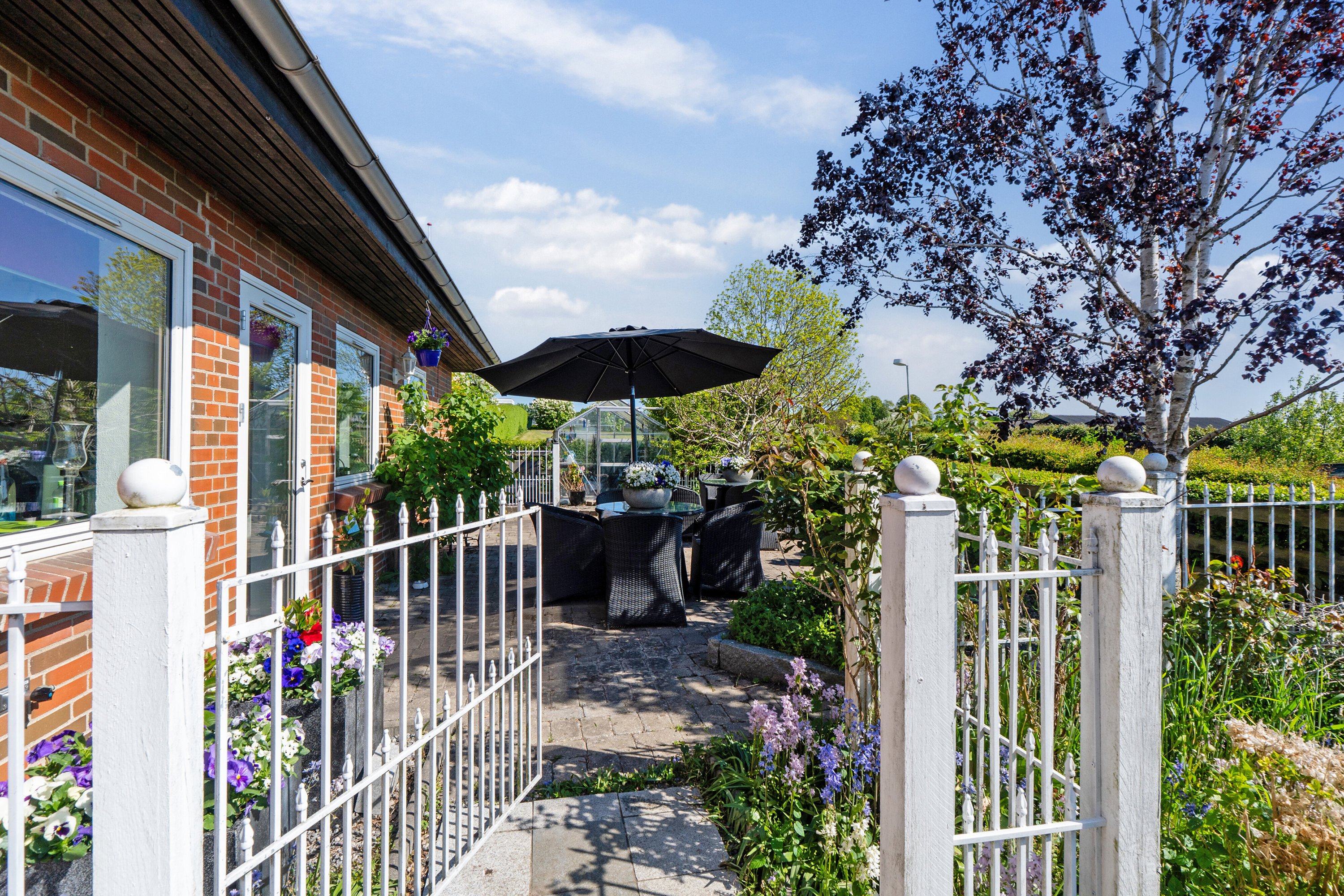 Fremhævet terrasse billede i fuldskærmstilstand. Billede af Kildebakkevej 35, Dalby, 4690 Haslev