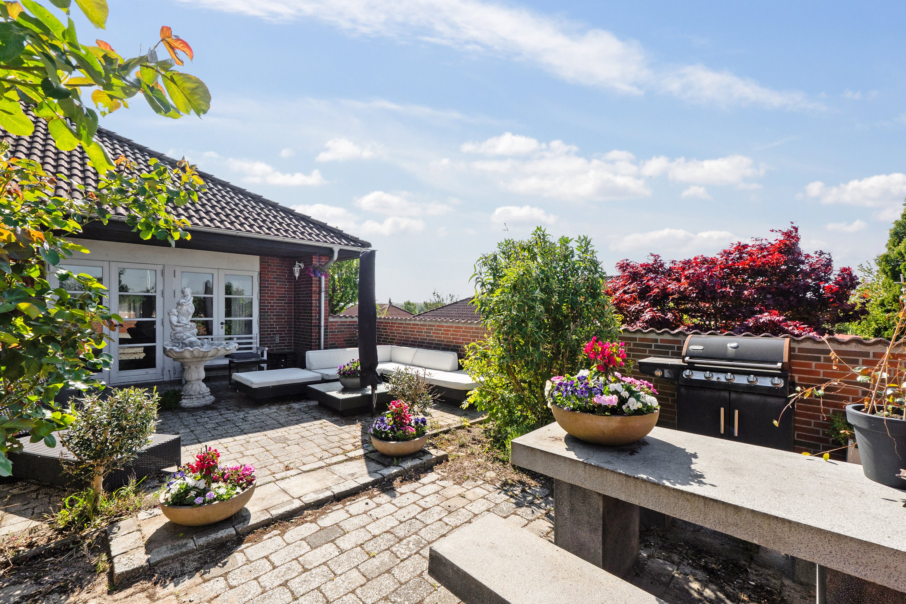 Fremhævet terrasse billede i fuldskærmstilstand. Billede af Kildebakkevej 35, Dalby, 4690 Haslev