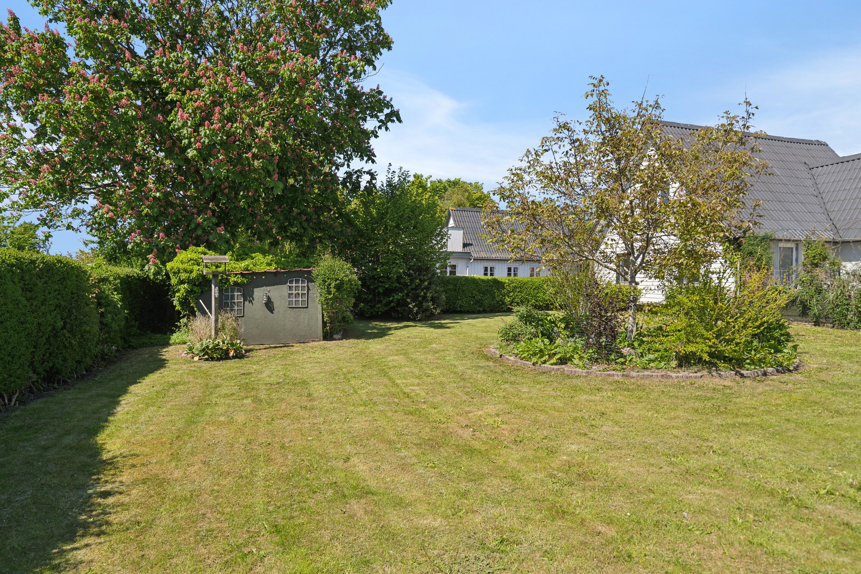 Fremhævet set fra haven billede i fuldskærmstilstand. Billede af Mindelundsvej 10, Seden, 5240 Odense NØ