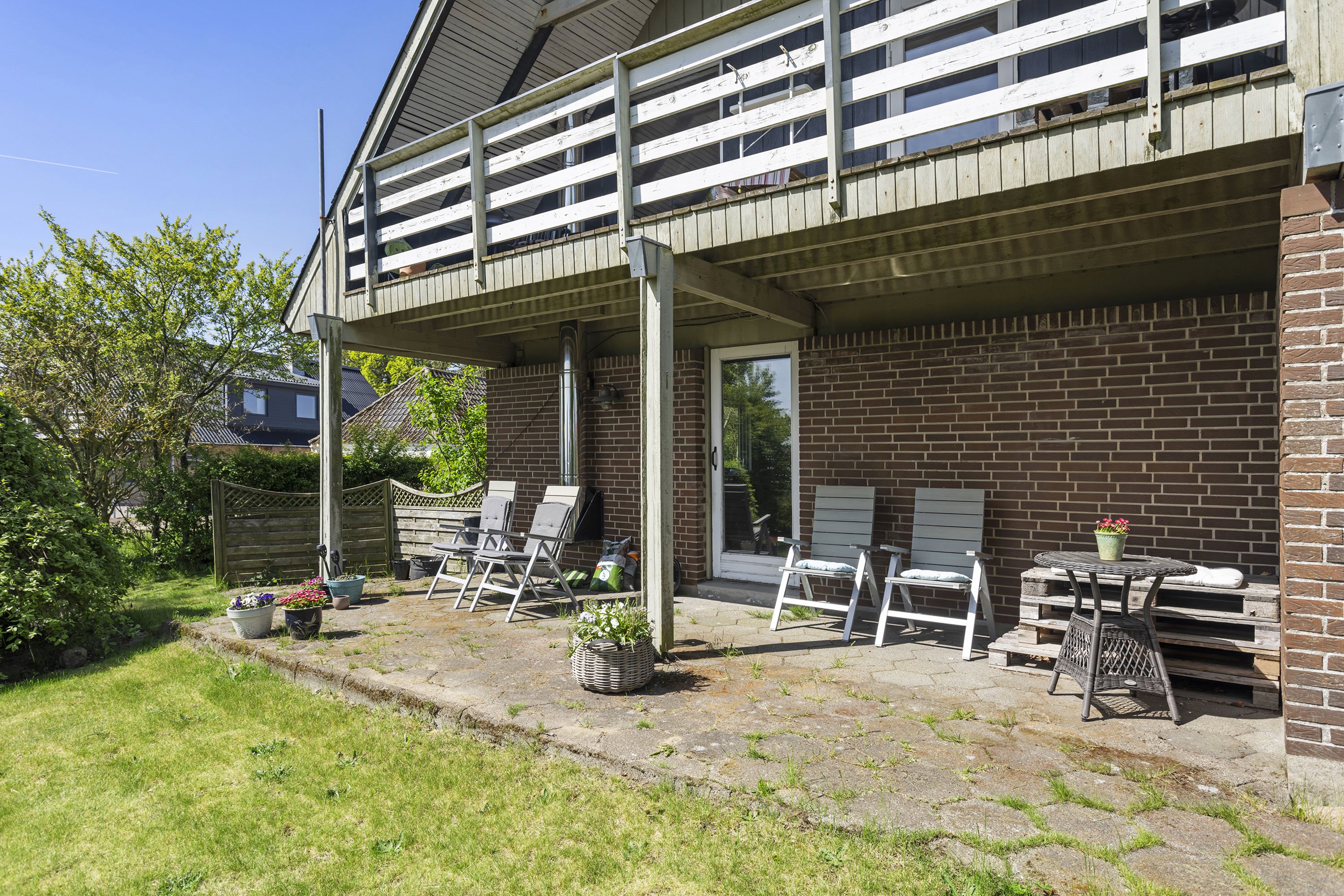 Fremhævet overdækket terrasse billede i fuldskærmstilstand. Billede af Østkystvejen 309A, Voerså, 9300 Sæby