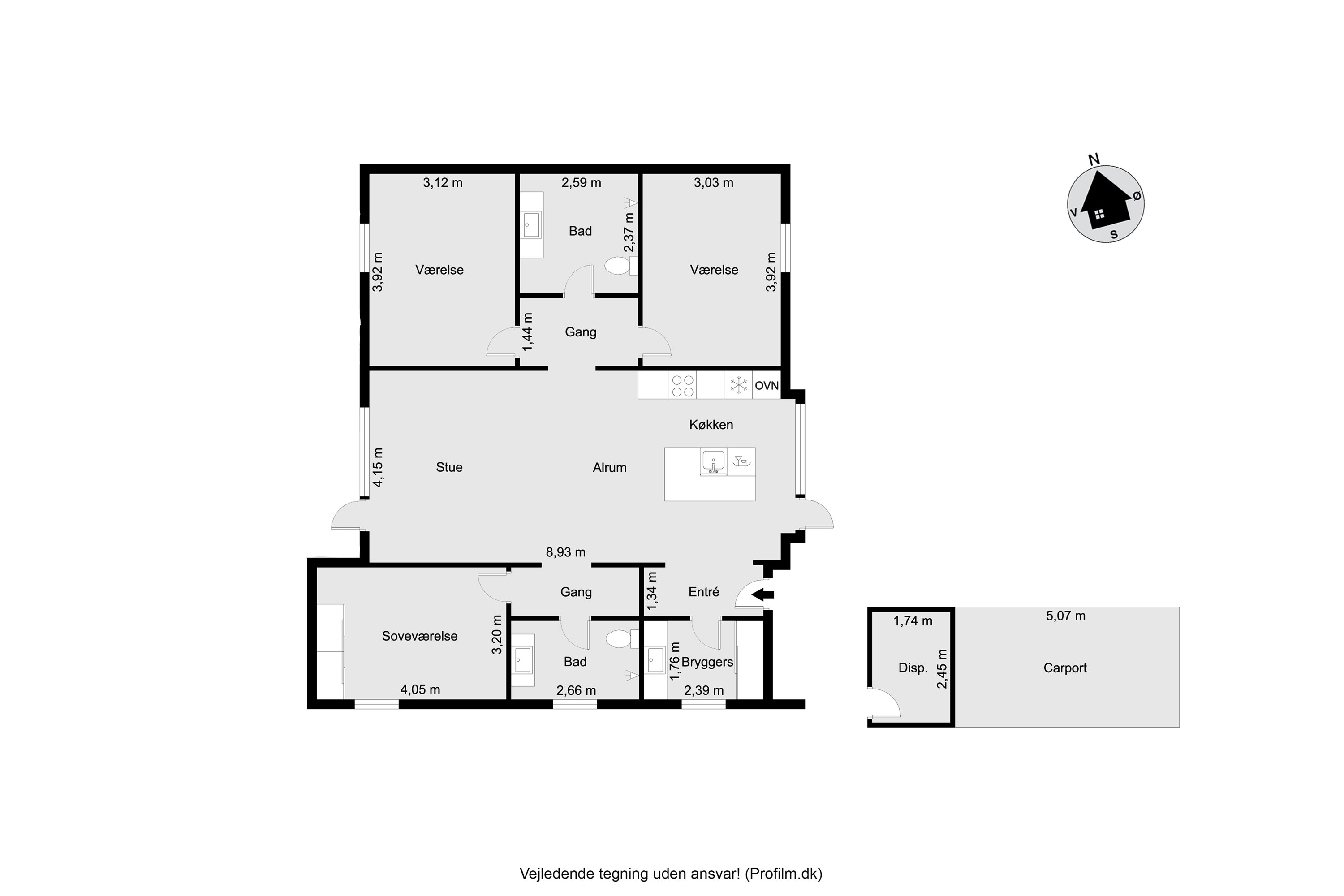 Plantegninger billede af Skalmejevej 105, 7451 Sunds