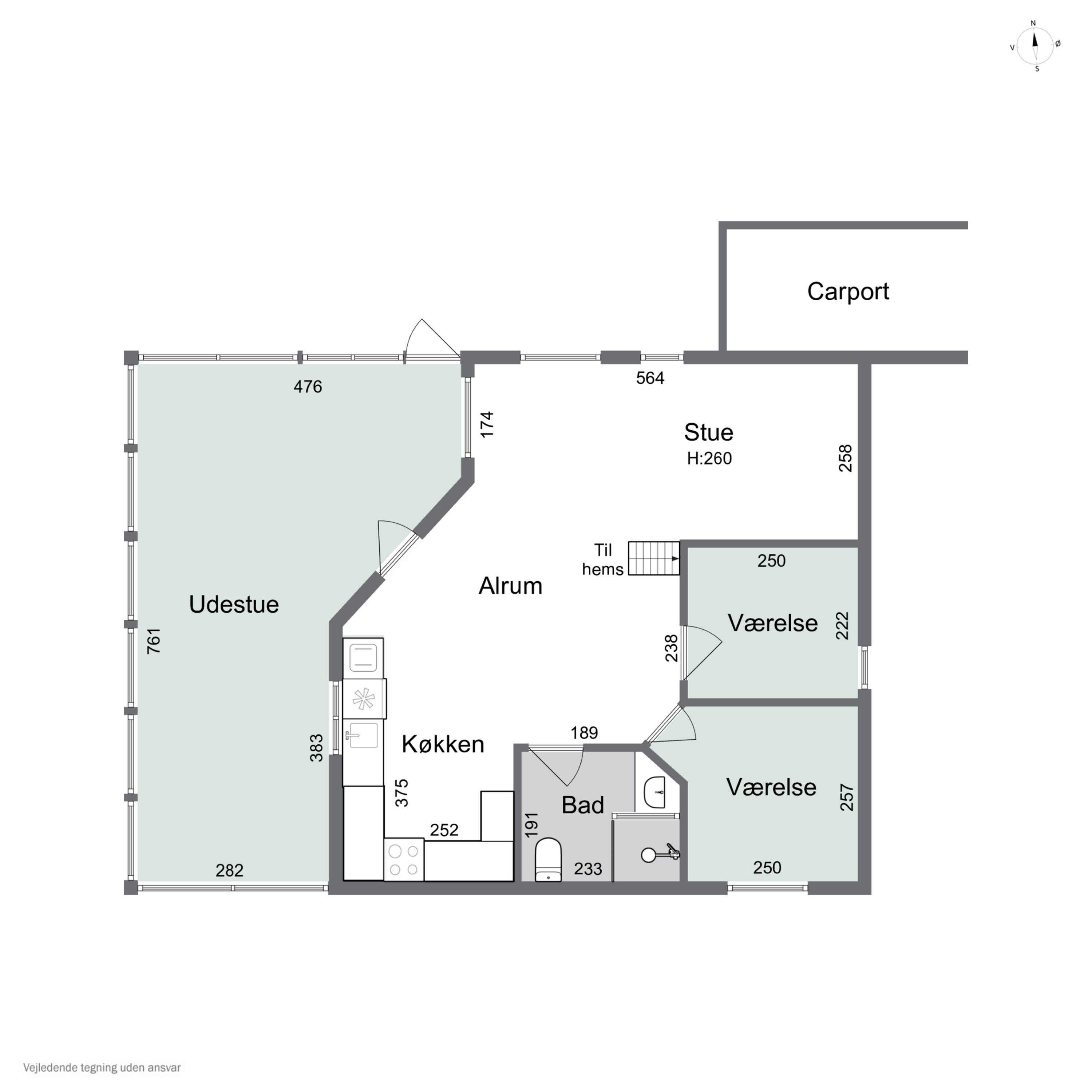 Plantegninger billede af Glentevej 1, 4400 Kalundborg