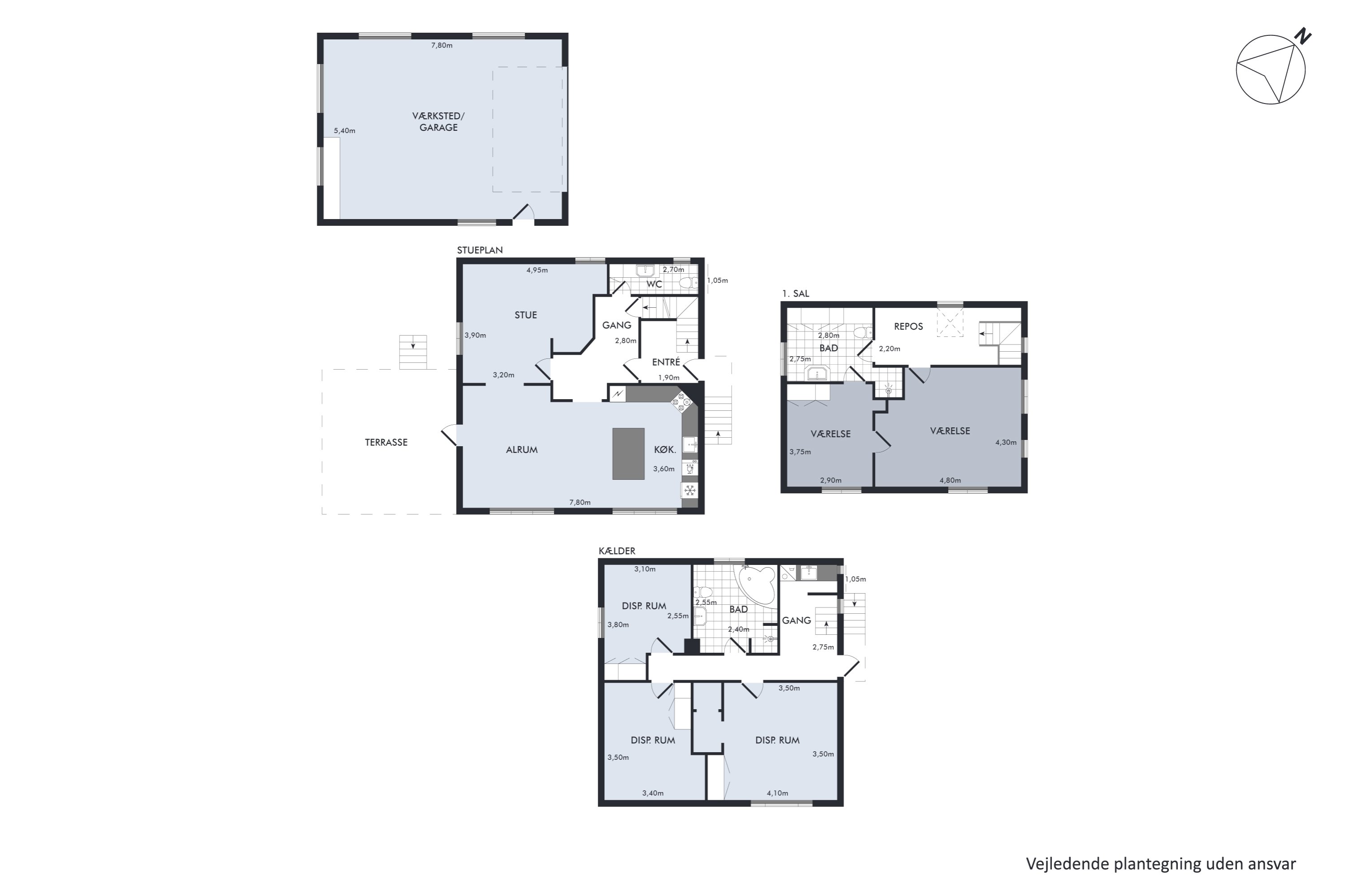 Plantegninger billede af Mosevej 2, 8850 Bjerringbro