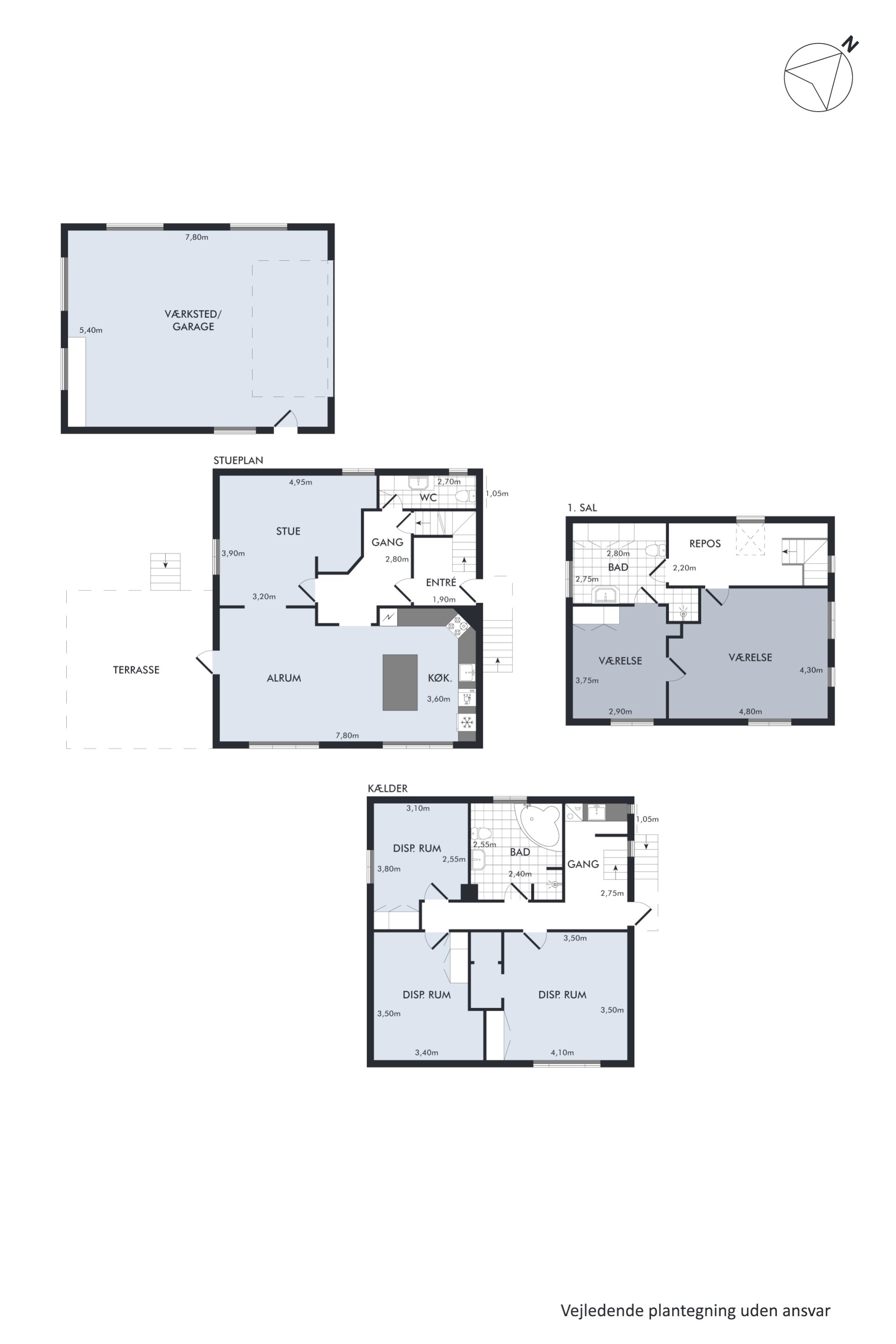 Plantegninger billede af Mosevej 2, 8850 Bjerringbro