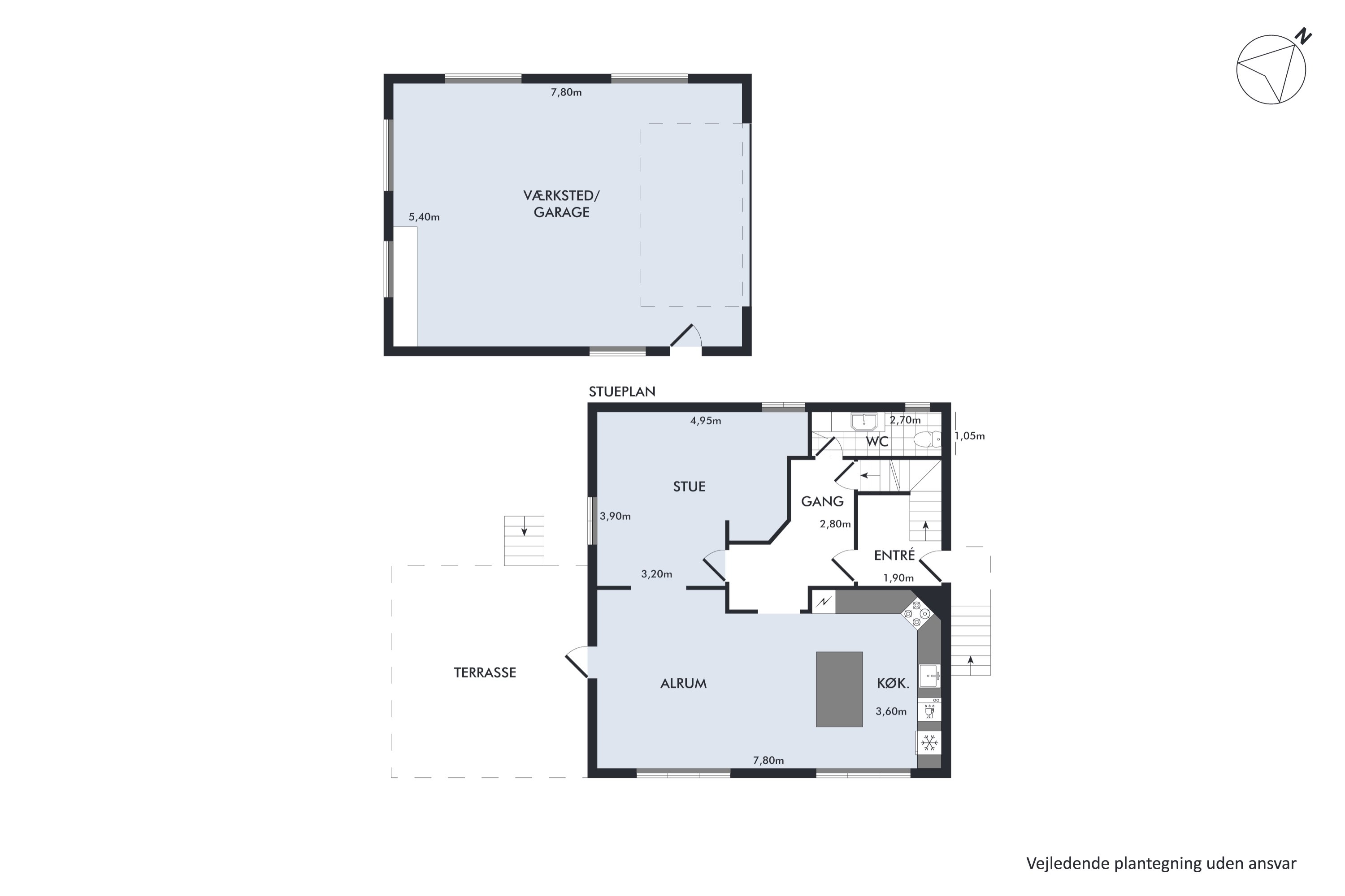 Plantegninger billede af Mosevej 2, 8850 Bjerringbro
